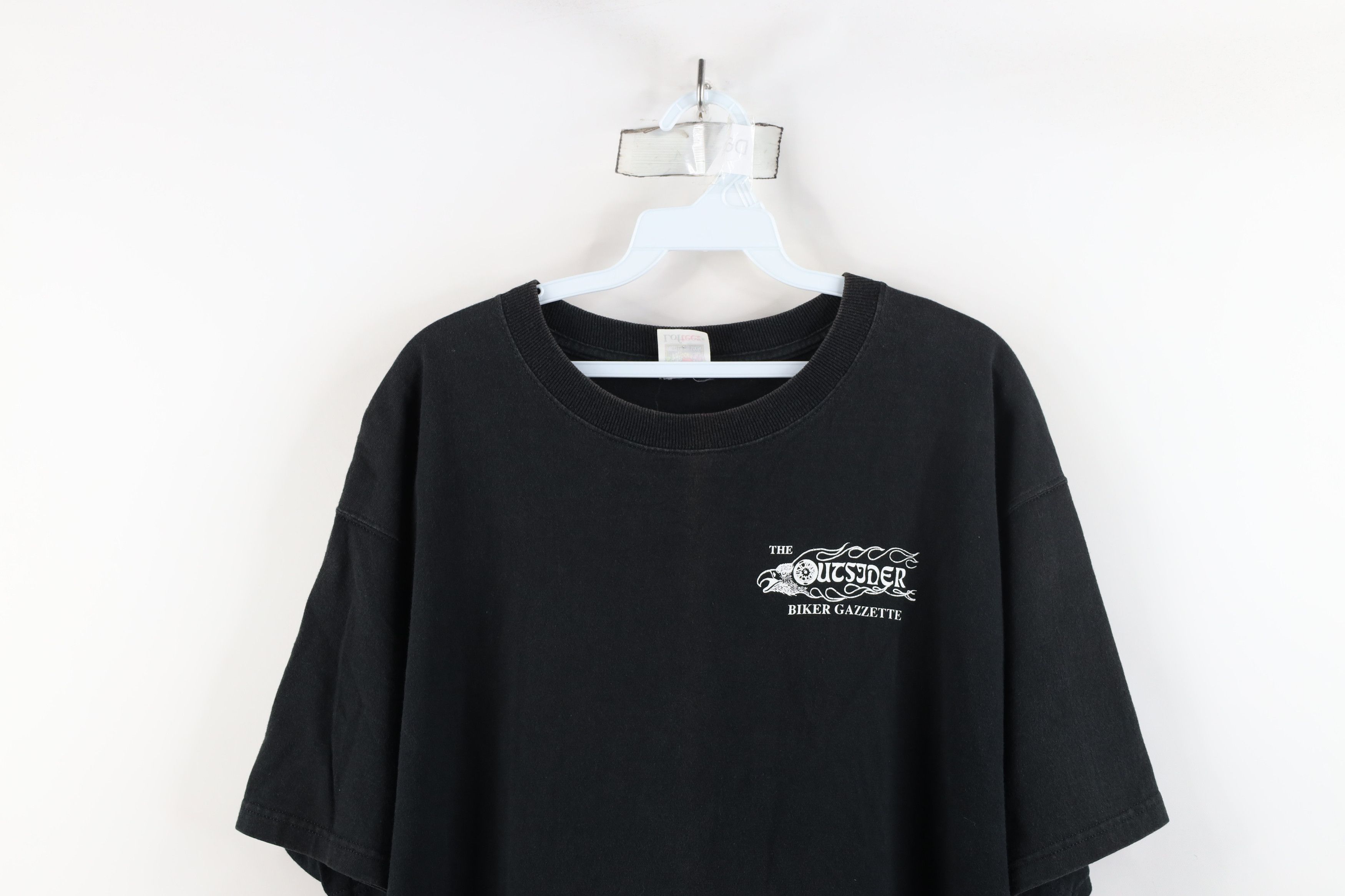 Vintage Vintage 90s Streetwear Biker Gazette Moon Motorcycle T-Shirt Size US XXL / EU 58 / 5 - 2 Thumbnail