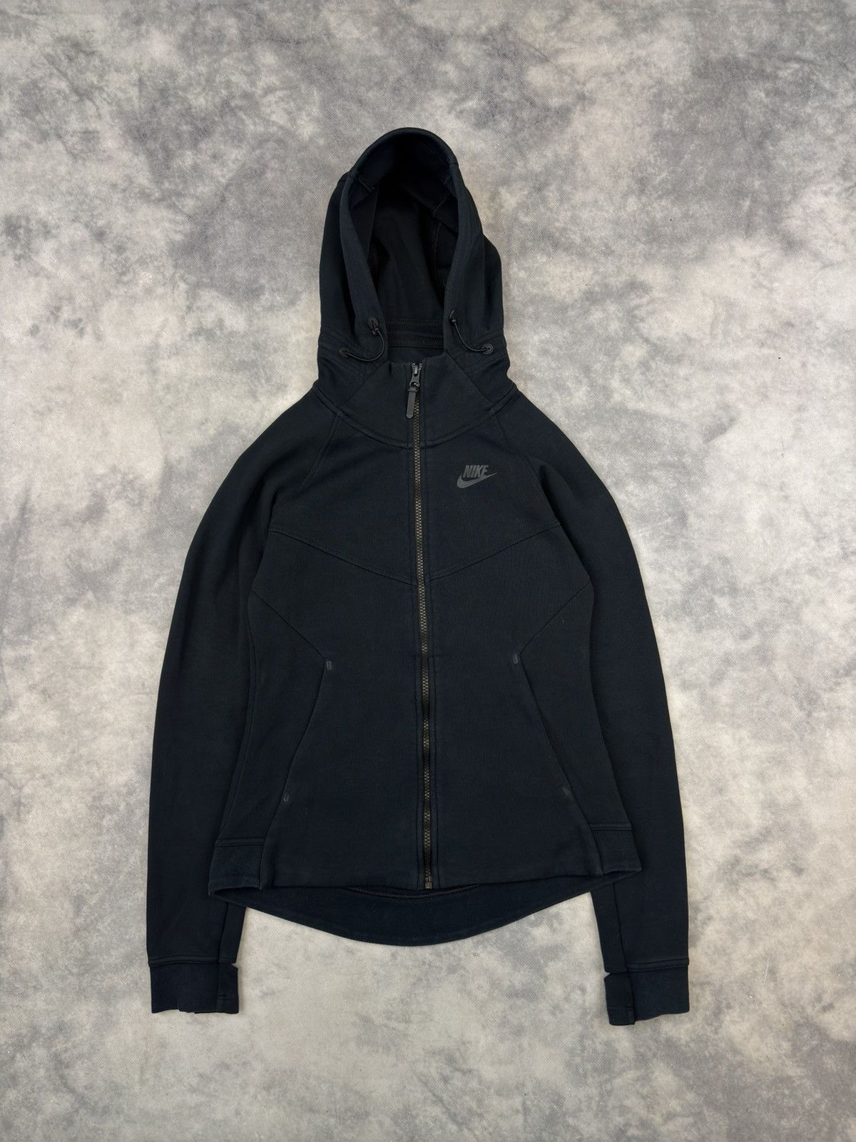 Nike × Vintage Nike tech fleece hoodie zip drip drill ninja affliction rare Size XS / US 0-2 / IT 36-38 - 1 Thumbnail