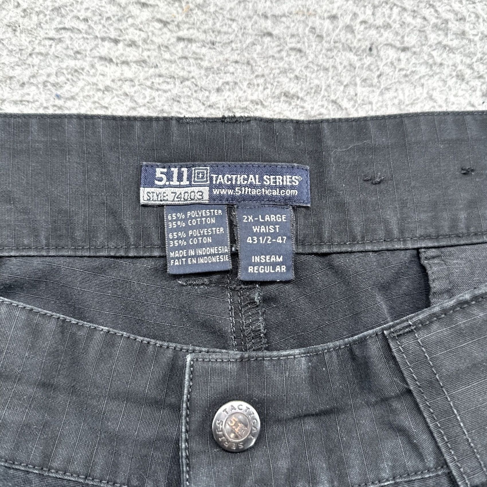 Vintage 5.11 Tactical Pants Cargo 2XL Regular Black Men's TDU Utility Cargo Pocket Size US 39 - 4 Thumbnail