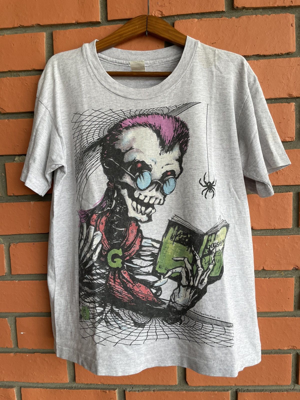 Expert Horror Vintage 90’s Goosebumps promo horror movie skeleton Boxy L Size US L / EU 52-54 / 3 - 2 Thumbnail