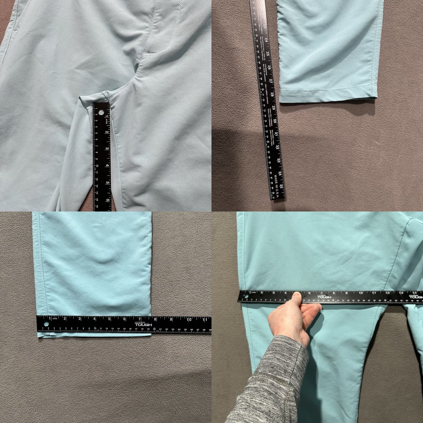 Under Armour Under Armour Pants Mens 40x30 Blue Match Play Elastic Waist Golf Stretch Chino Regular Straight Pocket Front Flat Front Size US 40 / EU 56 - 10 Thumbnail