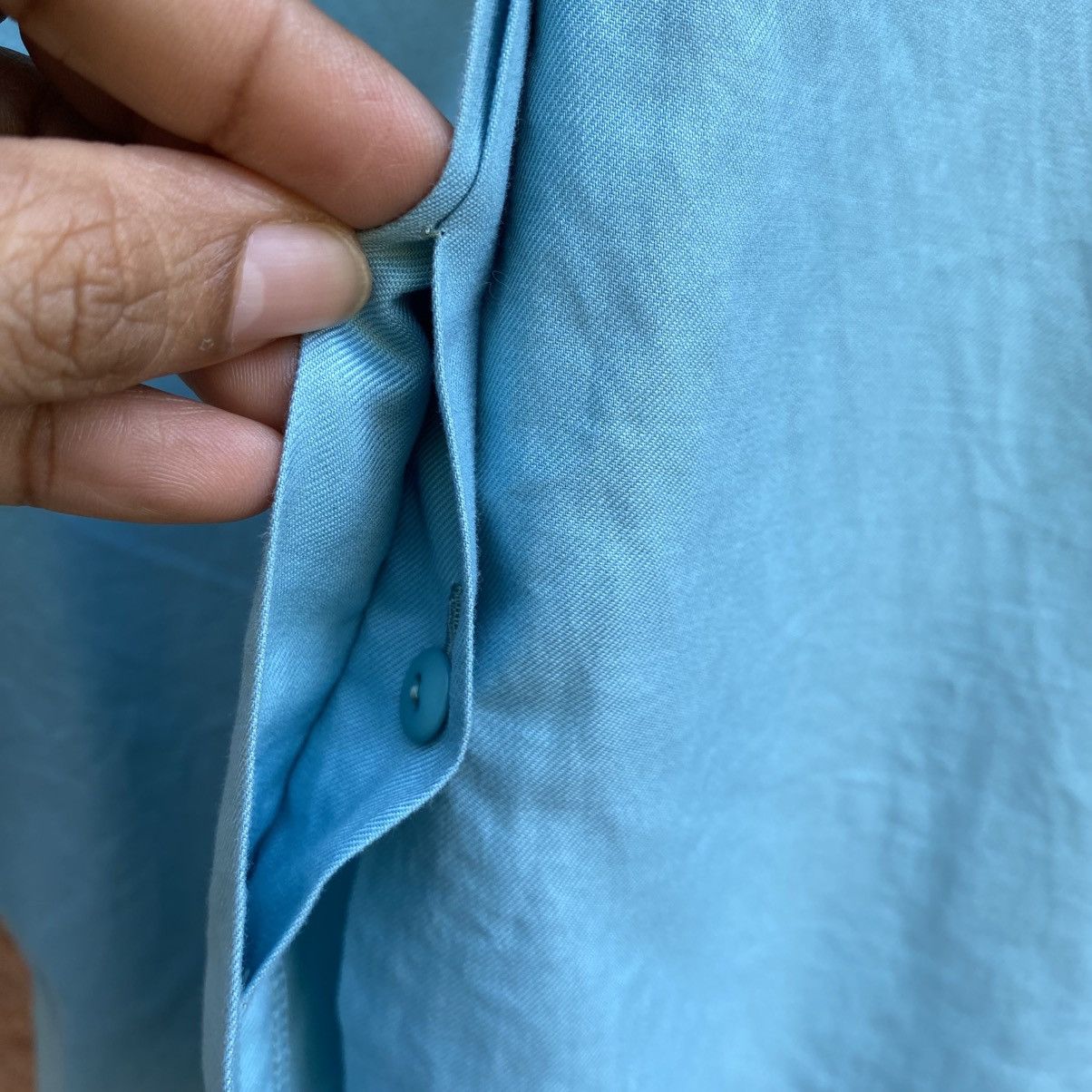 Dior Christian Dior Light Blue Button Cuff Blouse Size M / US 6-8 / IT 42-44 - 11 Thumbnail