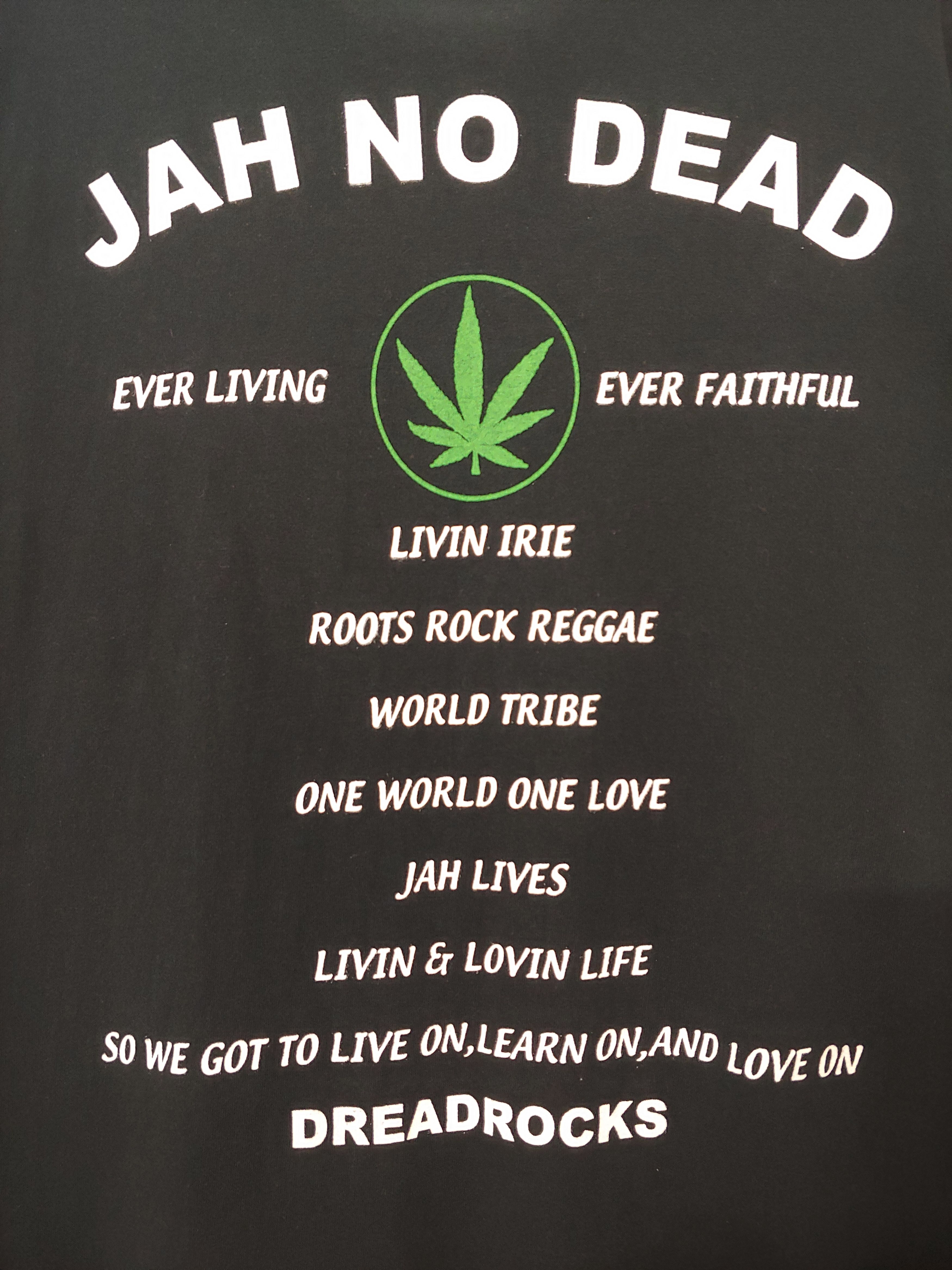 Rap Tees Vintage Dreadz Jah No Dead Weeds Rap Tee Size US L / EU 52-54 / 3 - 4 Thumbnail