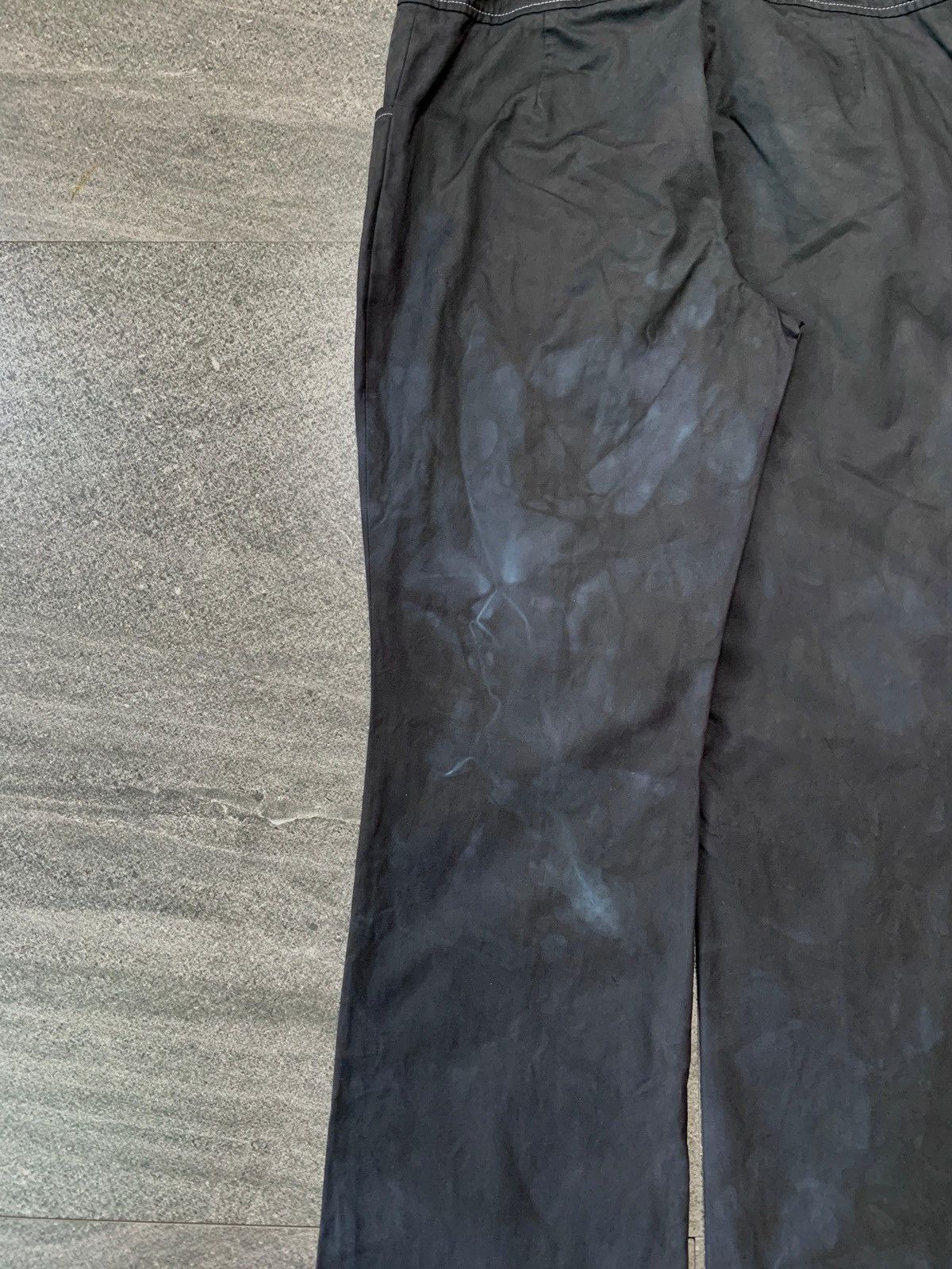 Gucci 2000s Black Dyed Flared Belted Trousers - 29” Size US 29 - 18 Thumbnail