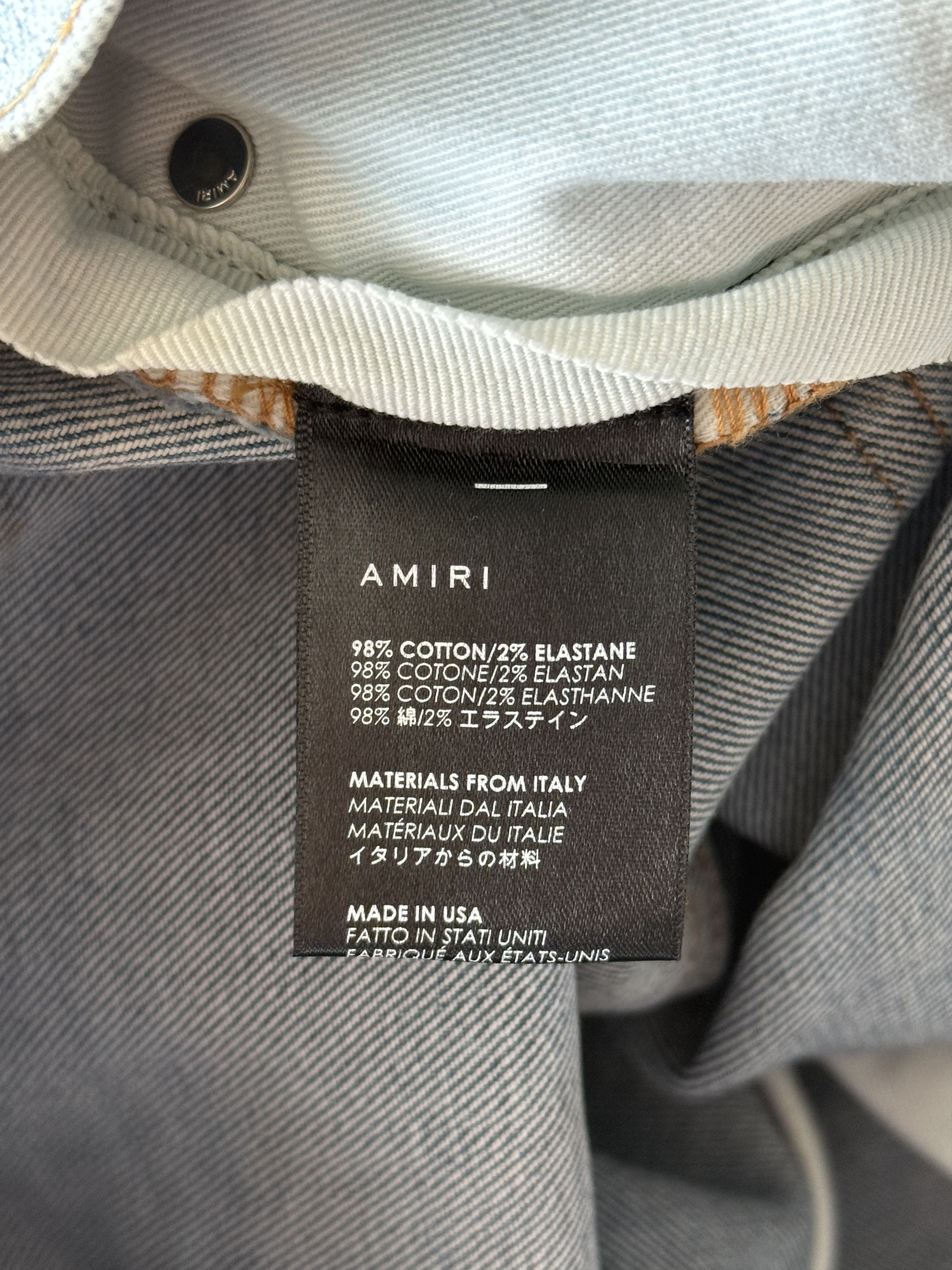 Amiri Amiri Clay Indigo & Pink Bandana Patch MX1 Jeans Size US 31 - 3 Thumbnail