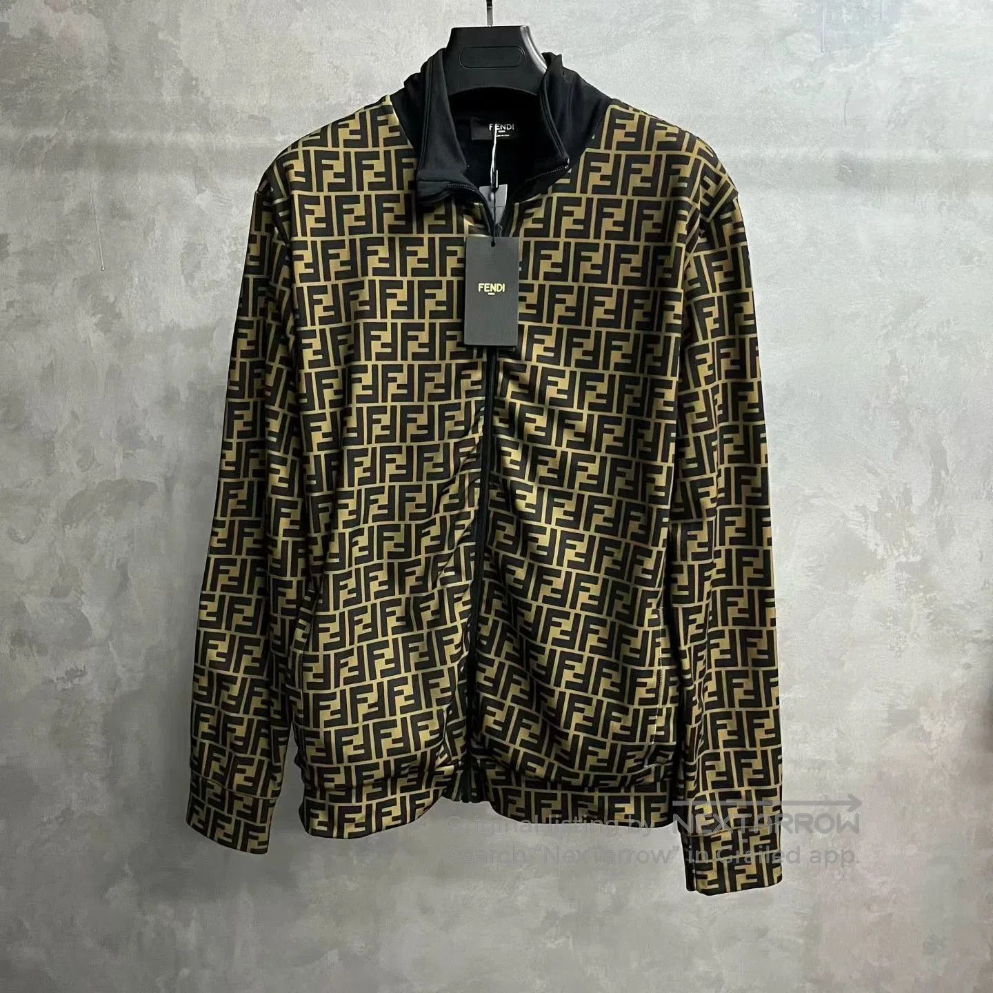 Fendi Fendi Brown FF Print Zip Jacket. Size US XXL / EU 58 / 5 - 1 Thumbnail