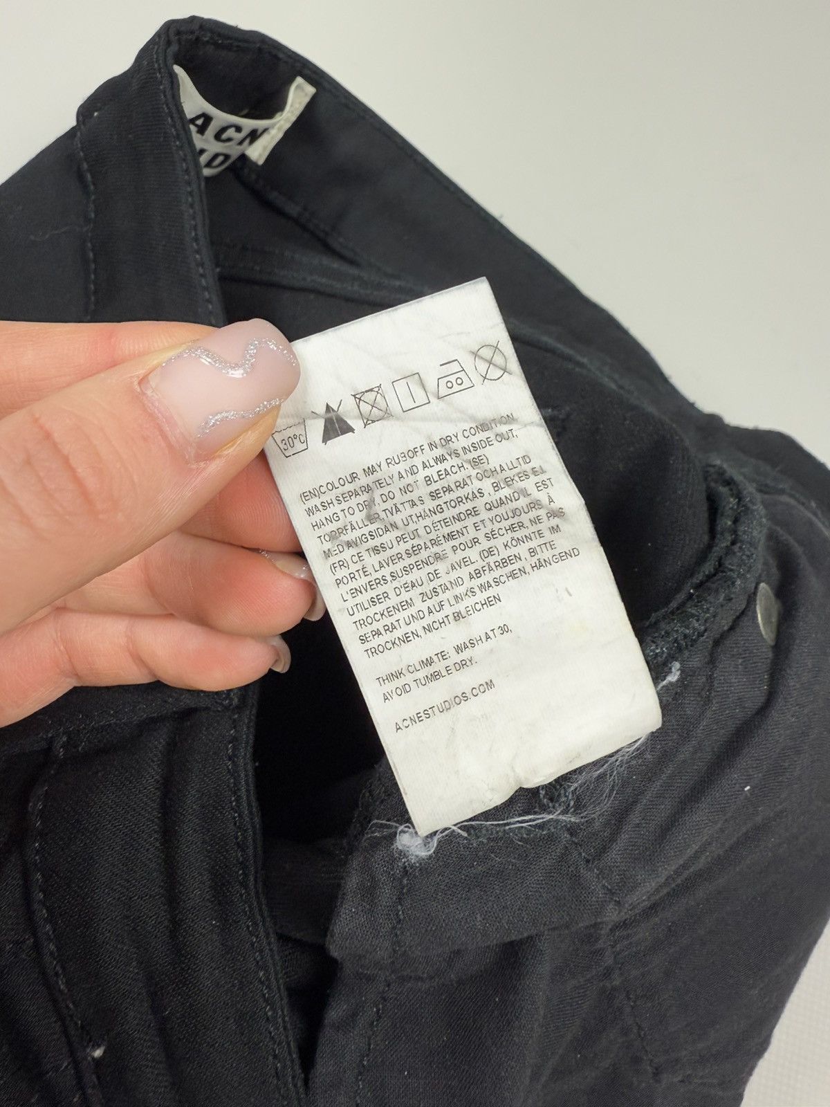 Acne Studios Skin 5 Lacey Black Ladies Skinny Jeans