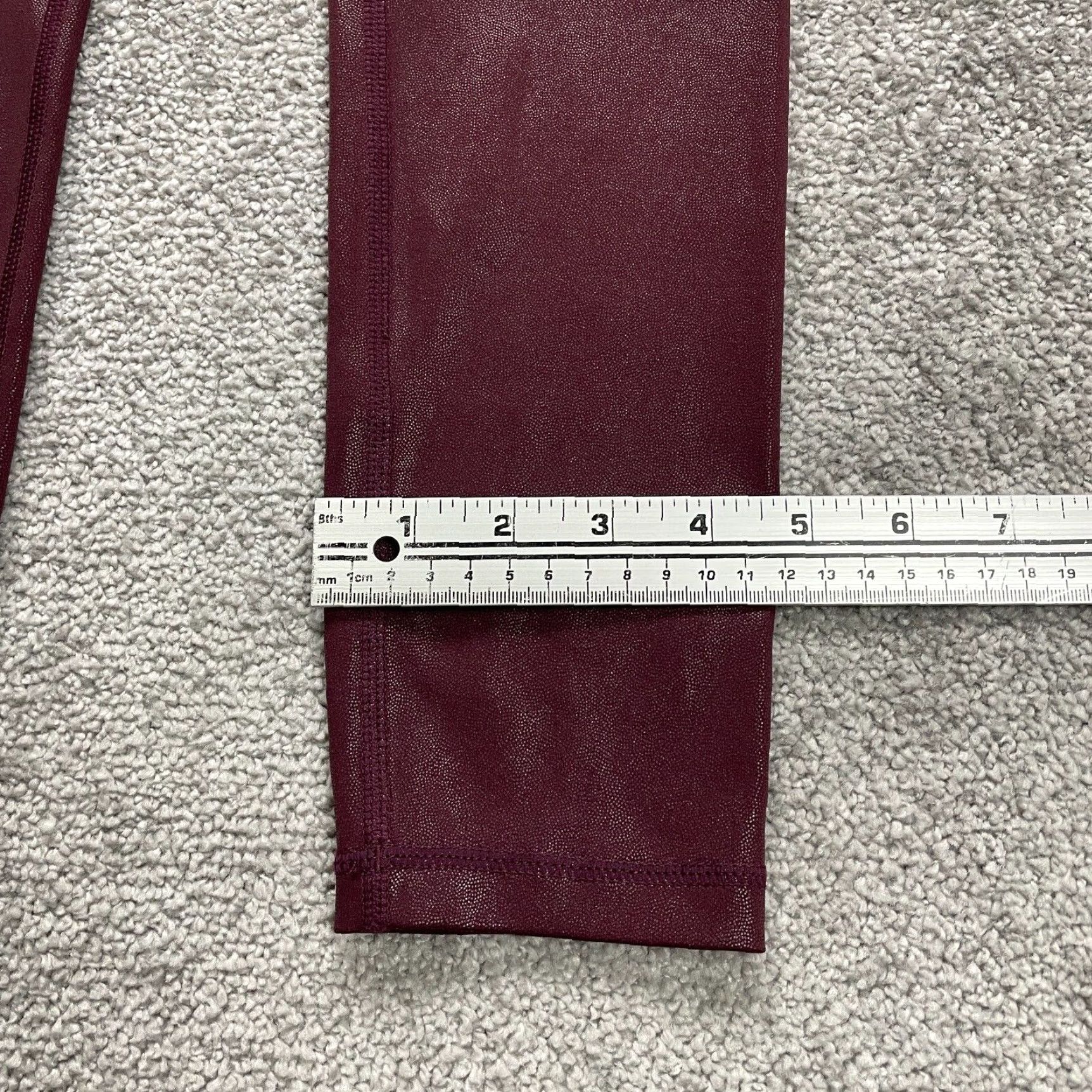 Vintage Take Life Further Compression Leggings Womens Medium Maroon High Rise Gym 24x26 Size 32" / US 10 / IT 46 - 5 Thumbnail