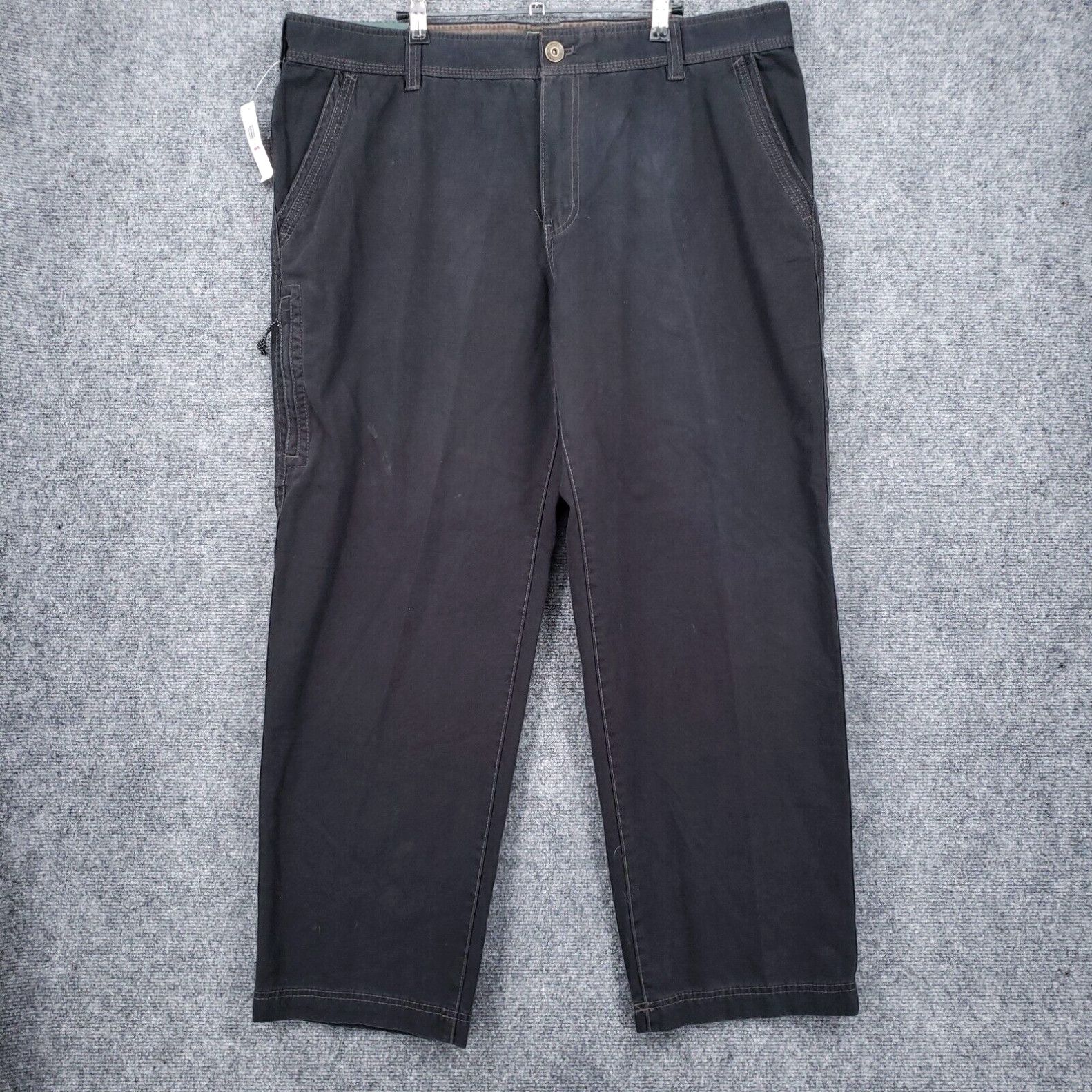 Vintage GH Bass Canvas Terrain Pants Mens 40x30 Gray Straight Leg Cargo ...