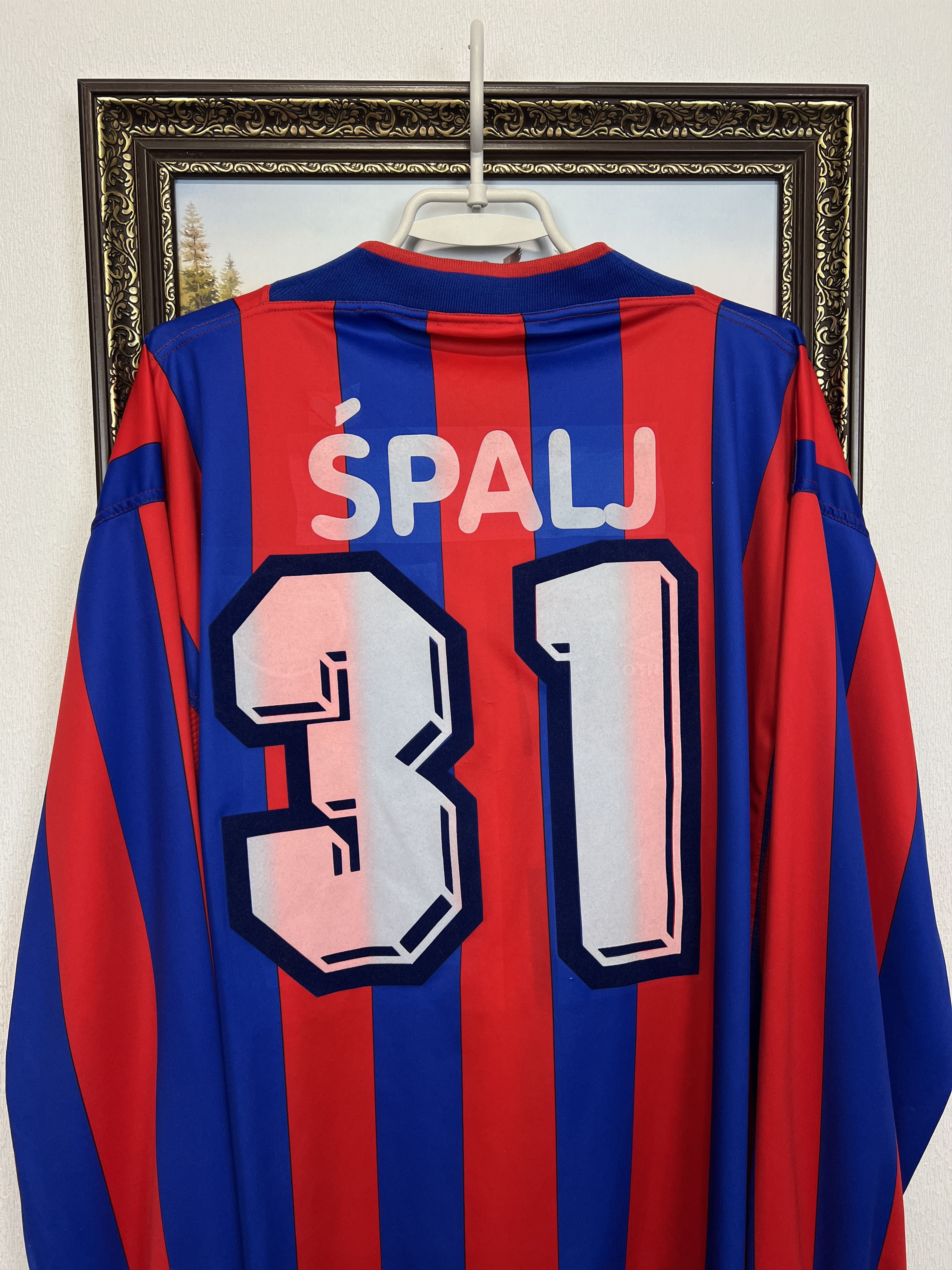 Umbro Hajduk Split football shirt Match Long Sleeve Spalj Jersey Size US XL / EU 56 / 4 - 11 Thumbnail