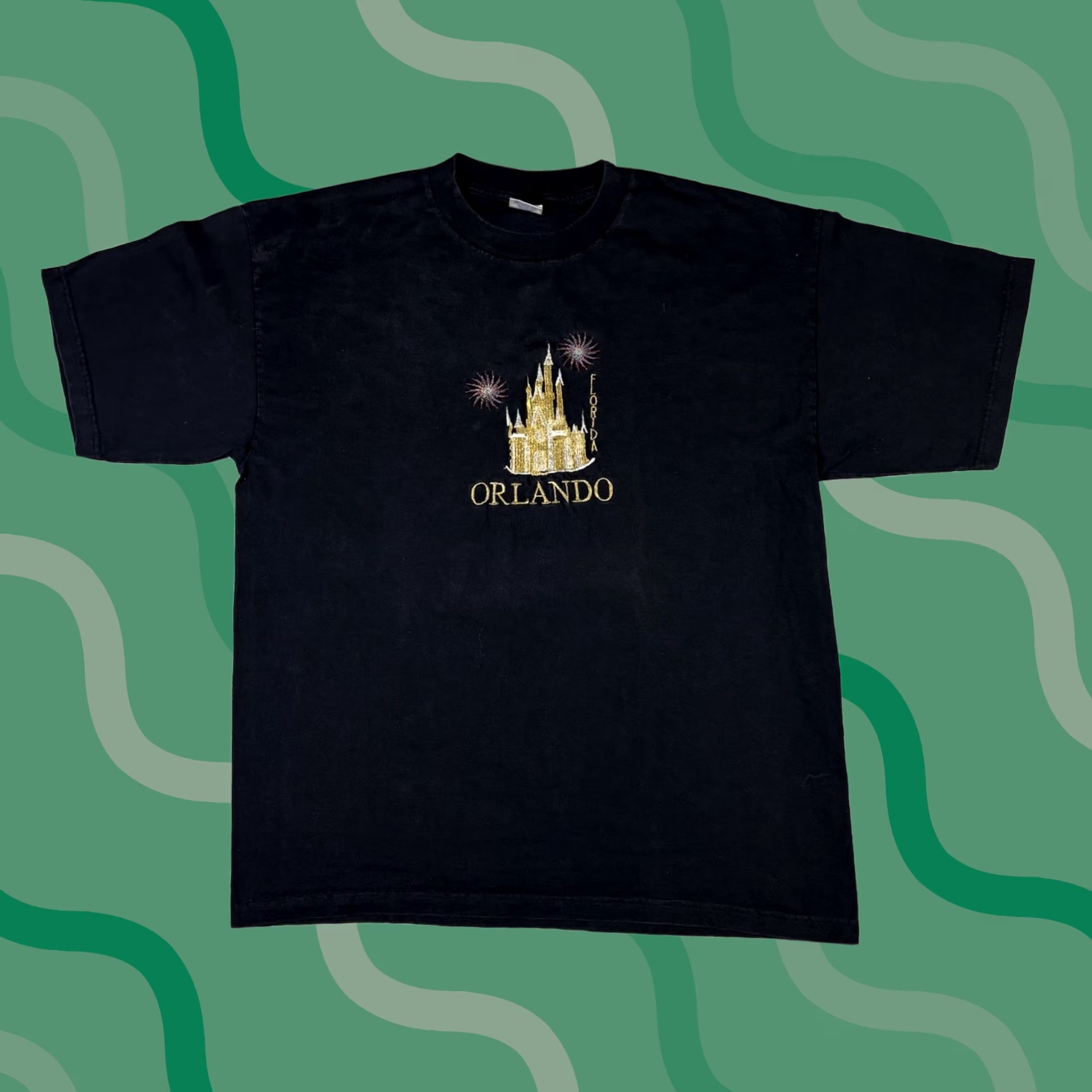 Disney VINTAGE Walt Disney Mickey Mouse T-Shirt XL Black 90s Y2K Men Short Sleeve Crew Neck Cotton Shirt Adults Size US XL / EU 56 / 4 - 1 Thumbnail