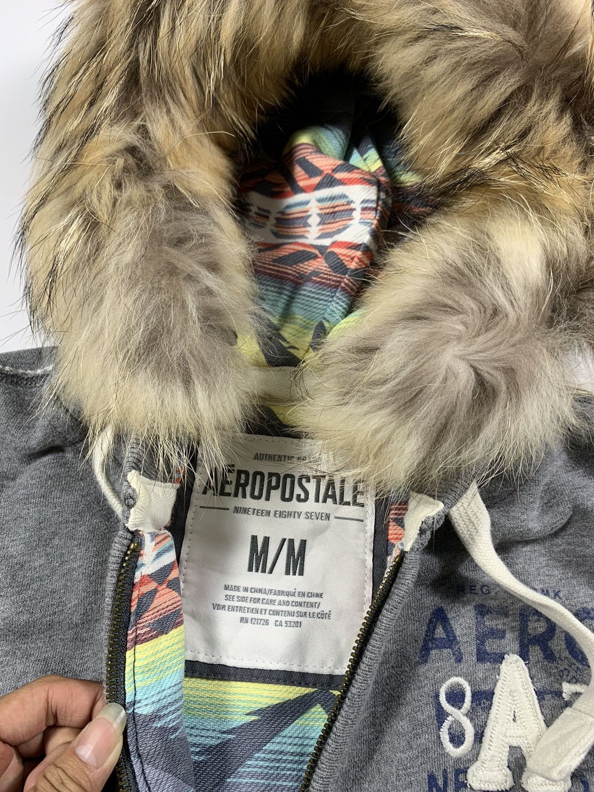 If Six Was Nine Aeropostal -Japanese Fur Hoodie ifsixwasnine lgb style Size US L / EU 52-54 / 3 - 6 Thumbnail