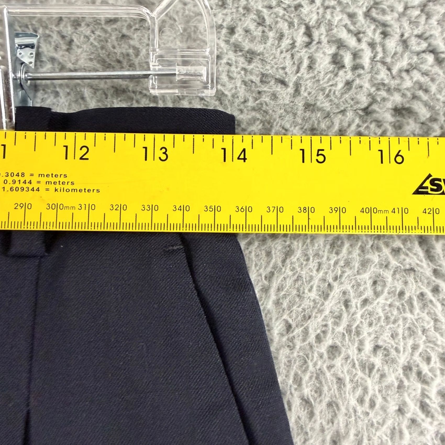 Sandro Sandro Navy Blue Wide-Leg Trousers Womens 6 Pleated High Waist Pants Dress Pants Size 28" / US 6 / IT 42 - 5 Thumbnail