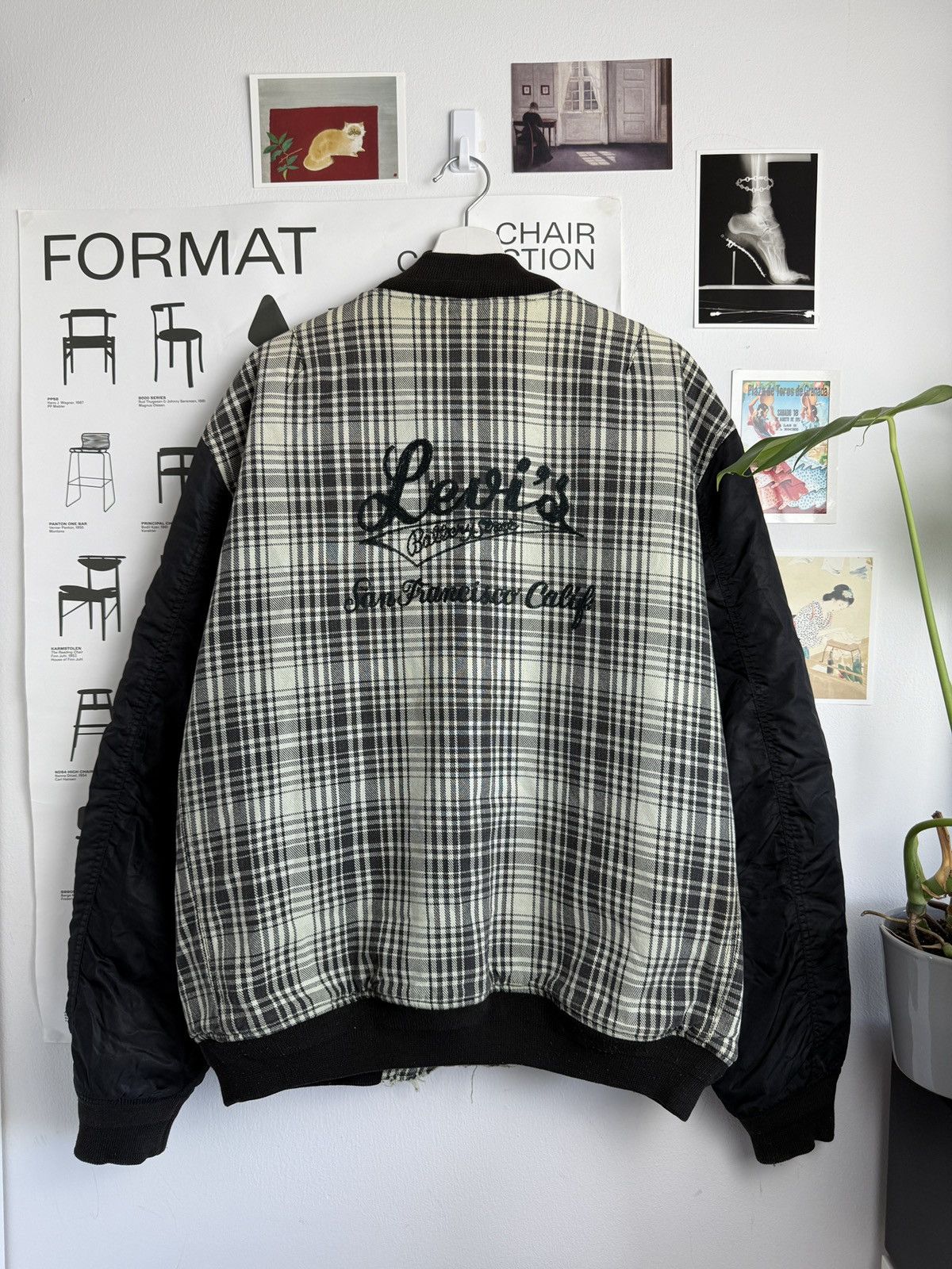 Levi's × Levi's Vintage Clothing × Vintage Vintage y2k Levi’s checked bomber jacket XL skate streetwear Size US XL / EU 56 / 4 - 1 Thumbnail