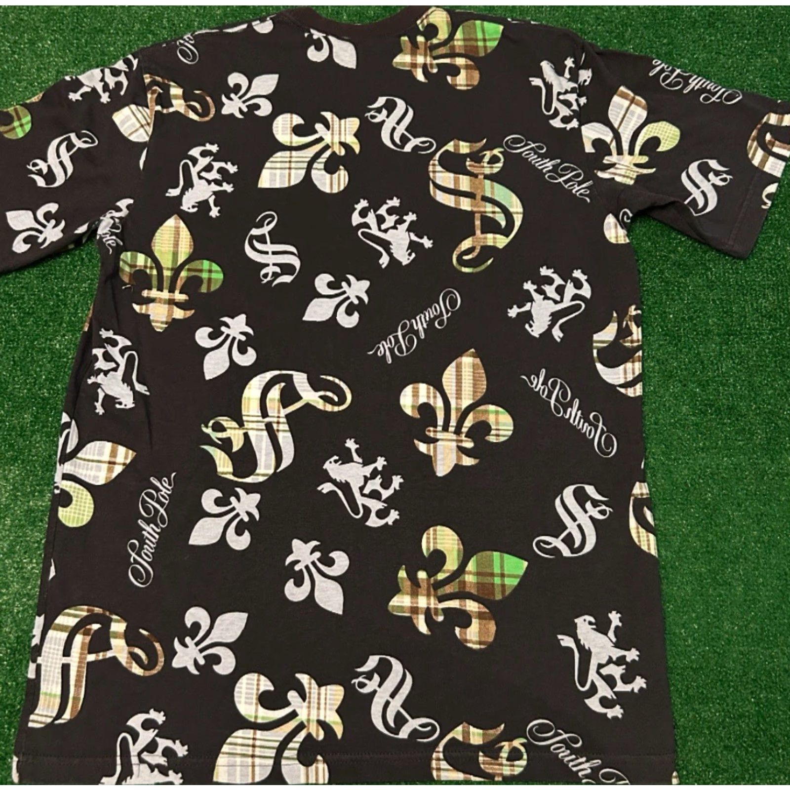 Southpole VINTAGE Southpole T-Shirt L Black Double-Sided All Over Print Hip Hop 90s Grunge Y2K Punk Skater Mens Size US L / EU 52-54 / 3 - 2 Thumbnail