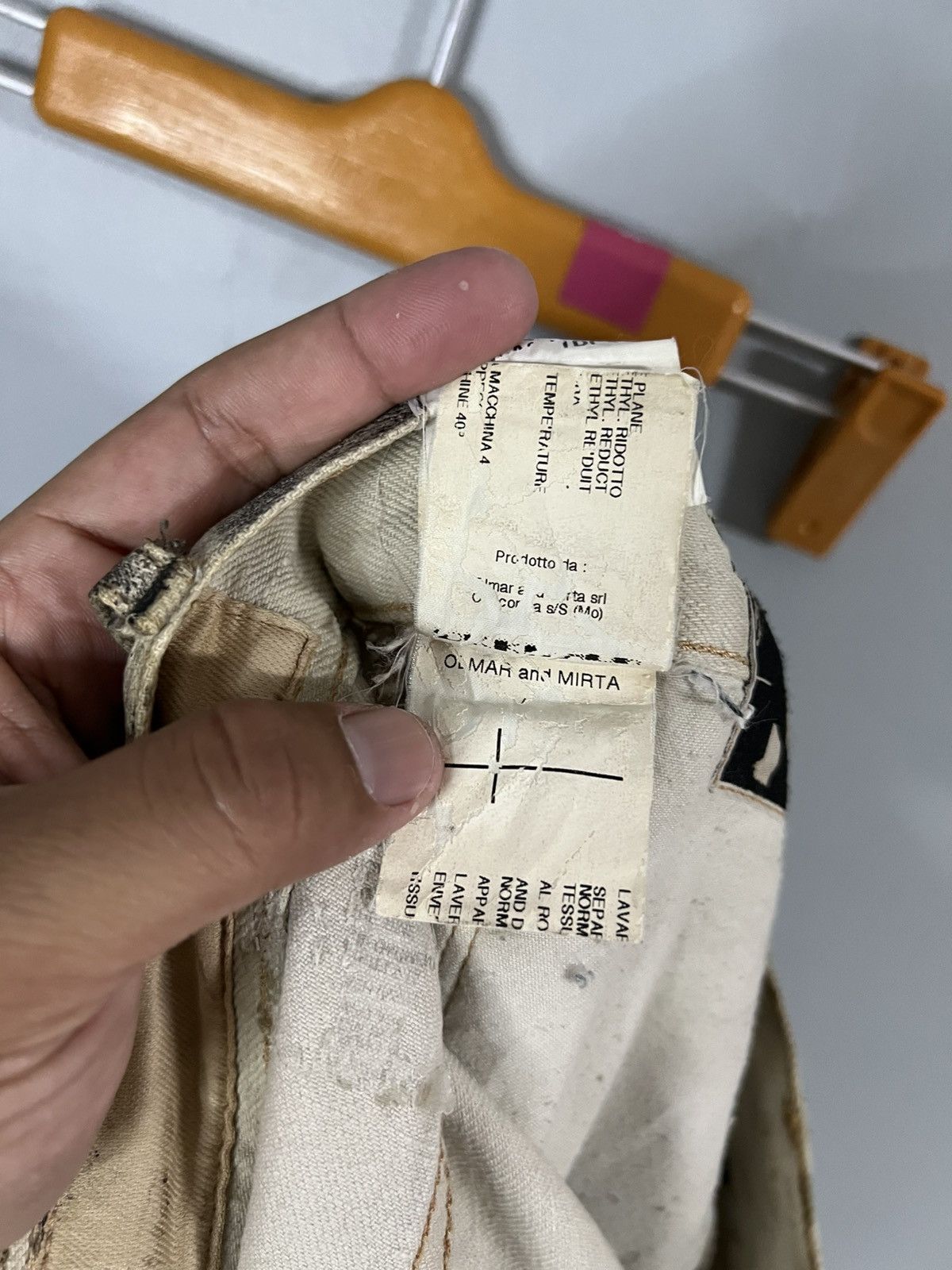 Rick Owens Drkshdw Rick owens ss 2010 cream gravel waxed jeans Size US 32 / EU 48 - 10 Thumbnail