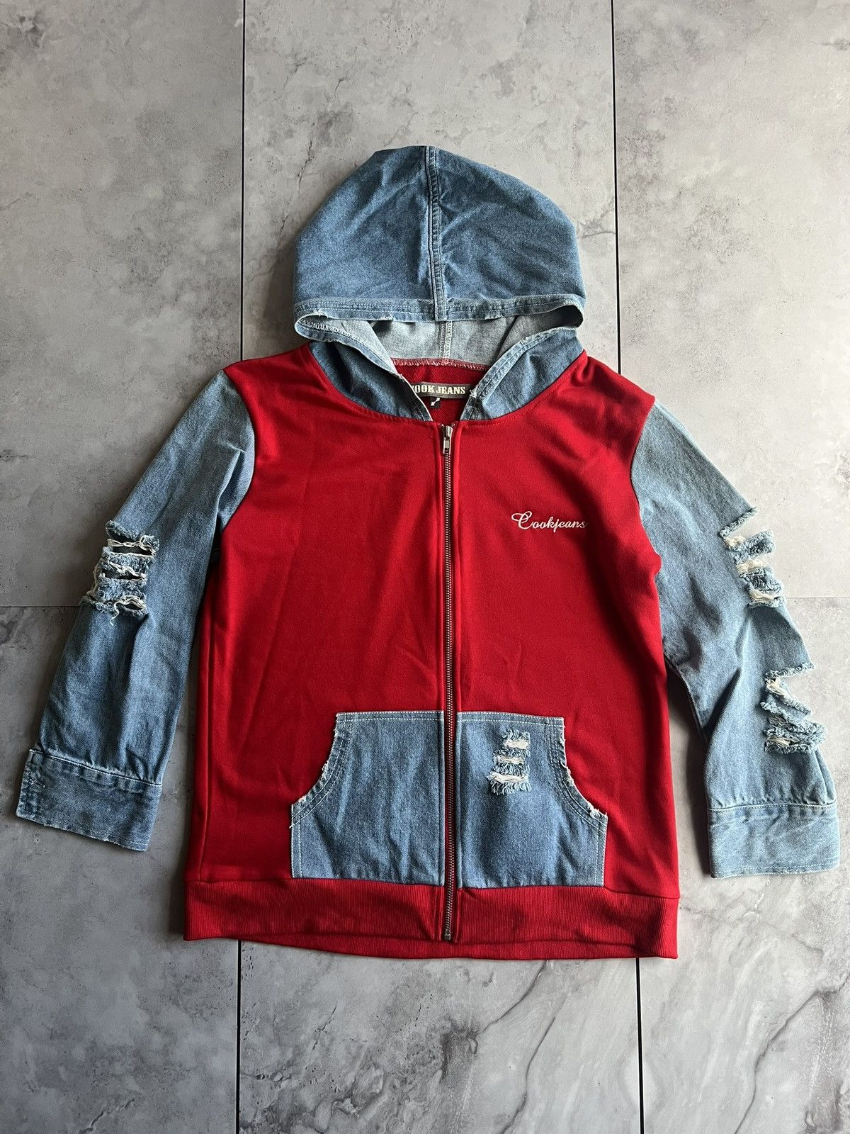 Cook Jeans Vintage Japanese Denim Hybrid Distressed Jacket Size US M / EU 48-50 / 2 - 1 Thumbnail