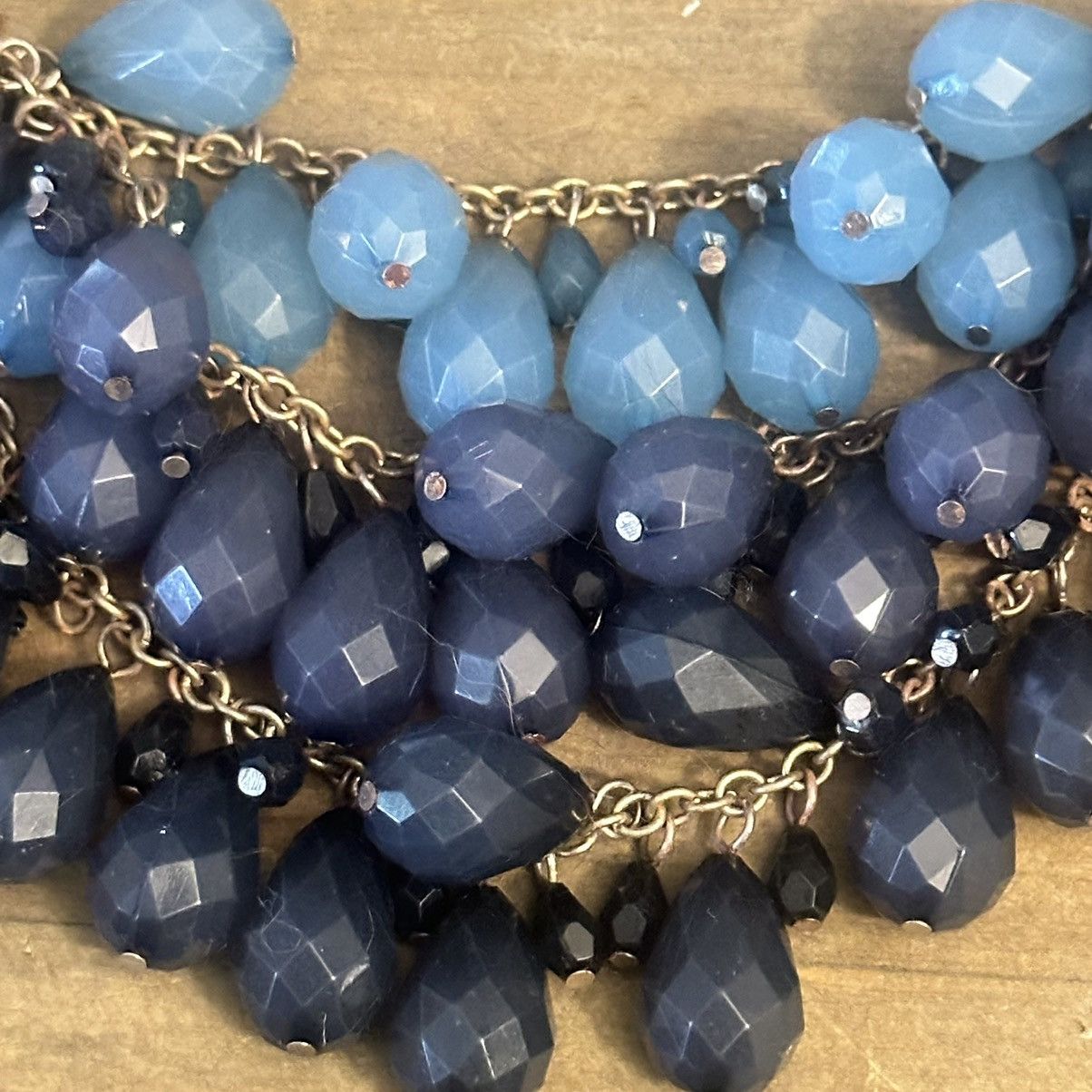 Other Faceted lucite dangle bead bib necklace Size ONE SIZE - 3 Thumbnail