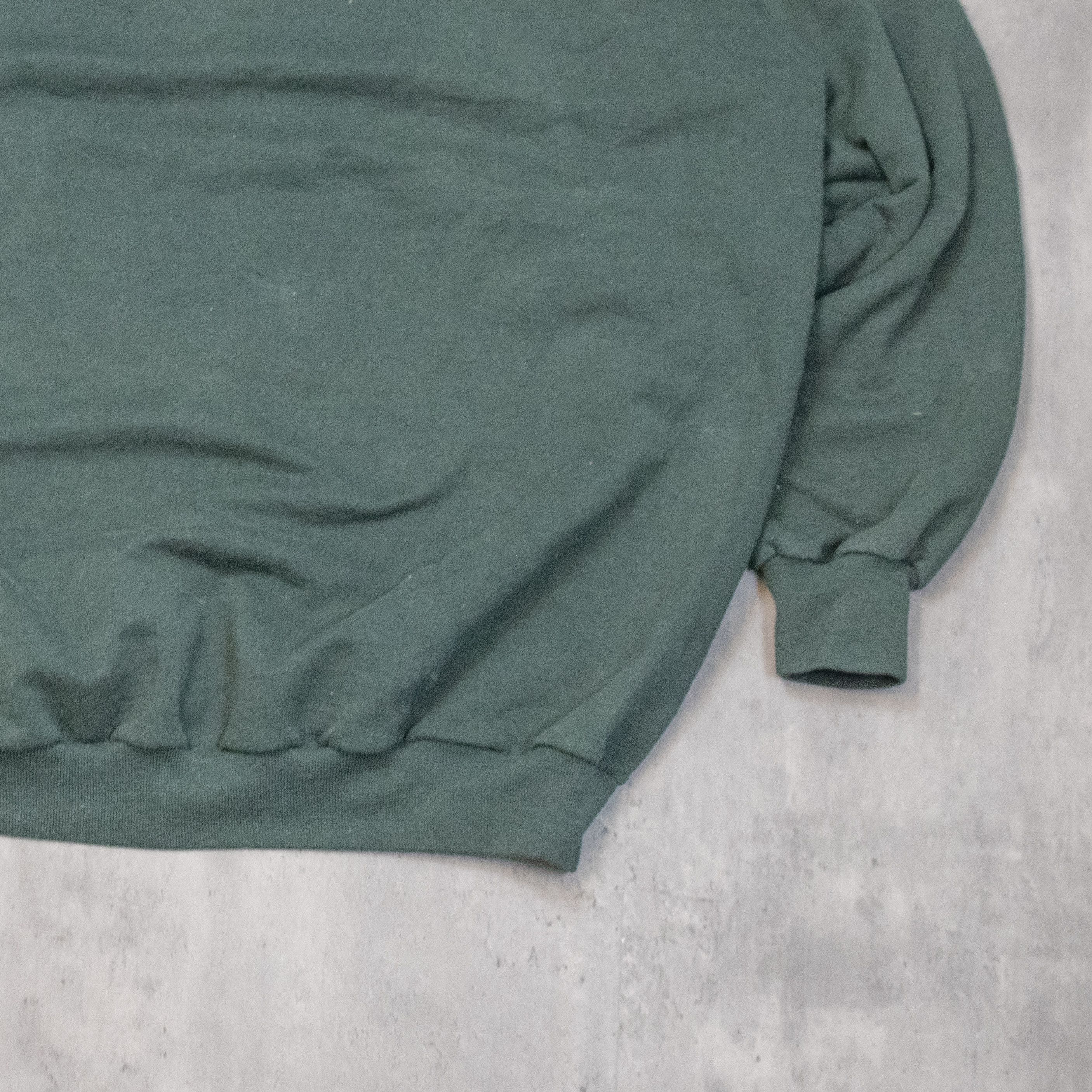 Japanese Brand Vintage 1980's Penman's Cropped & Boxy Blank Green Crewneck Size US L / EU 52-54 / 3 - 8 Thumbnail