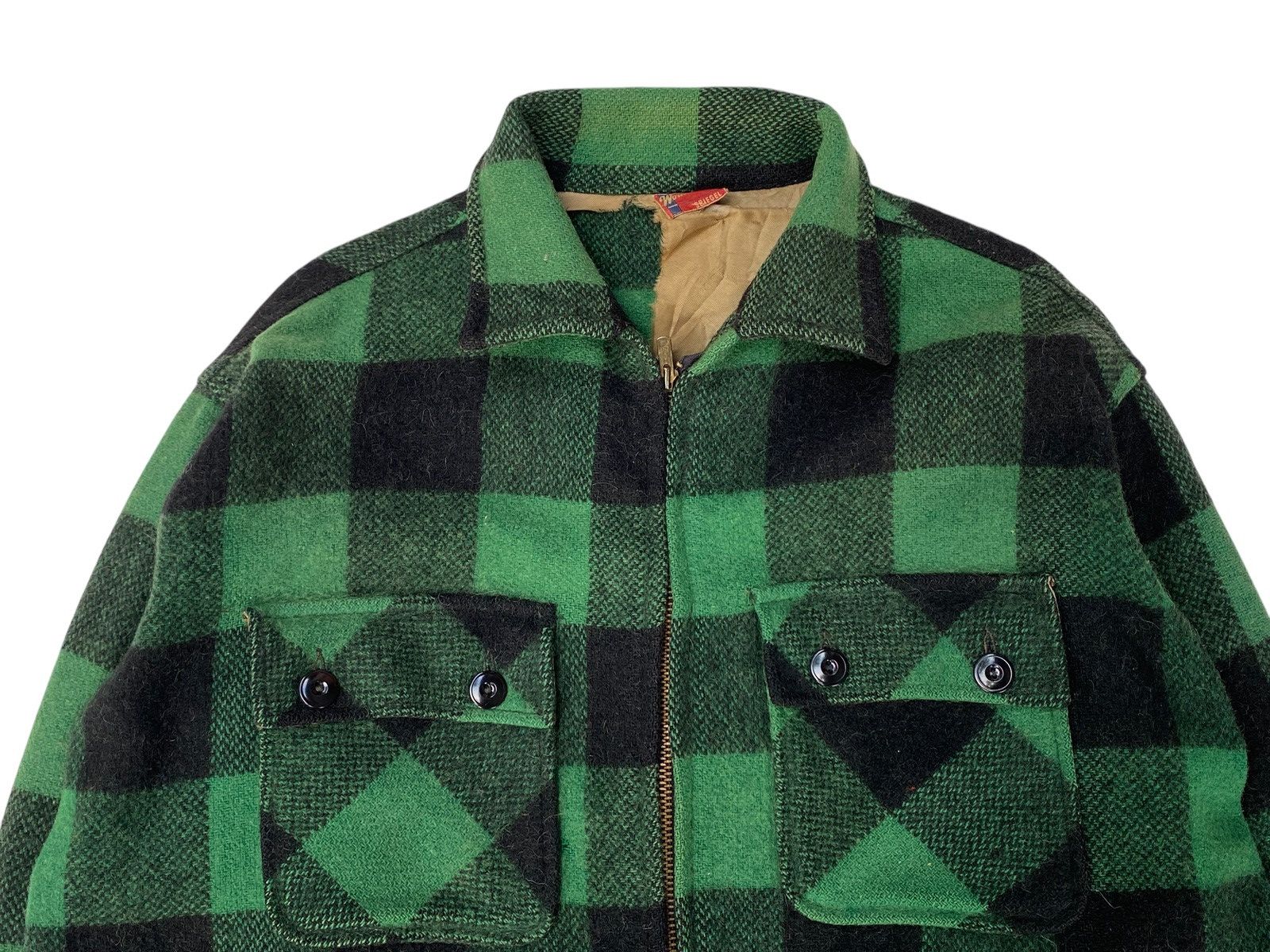 Vintage Vtg Spiegel Workmaster Wool Jacket Plaid– Made in USA Size US L / EU 52-54 / 3 - 7 Thumbnail