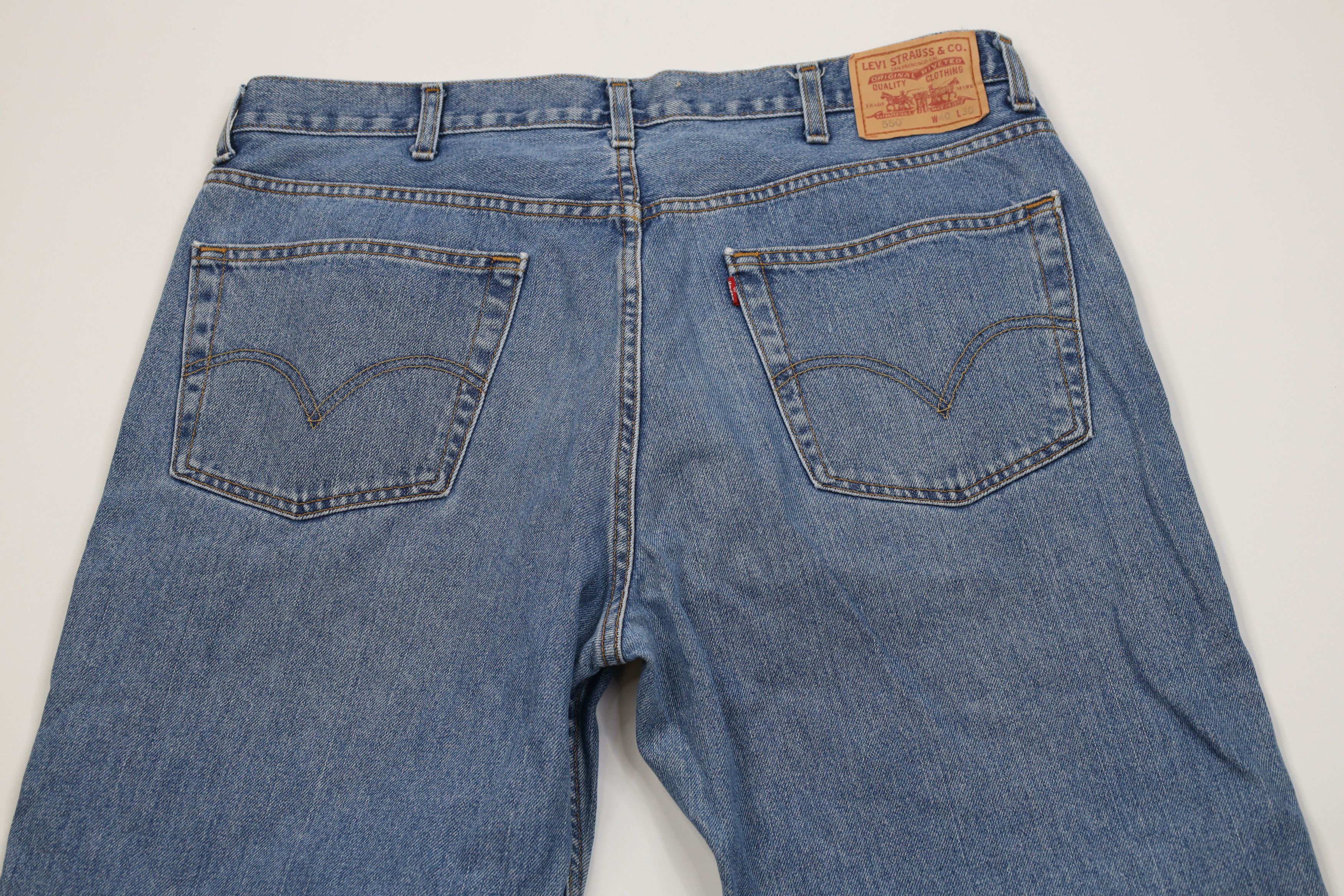 Levi's Vintage Y2K Levis 550 Relaxed Fit Denim Jeans Blue Cotton Size US 40 / EU 56 - 11 Thumbnail