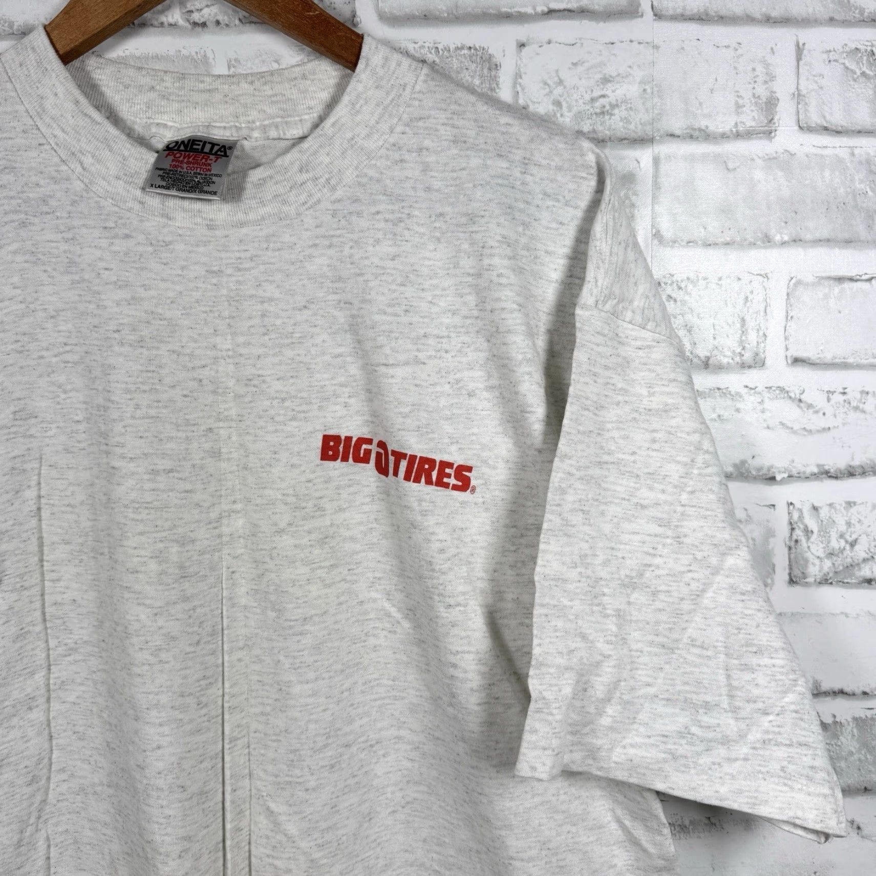 Vintage VINTAGE Oneita Big Tires BIGFOOT FOUND Gray Graphic Tee Mens XL Single Stitch Size US XL / EU 56 / 4 - 3 Thumbnail