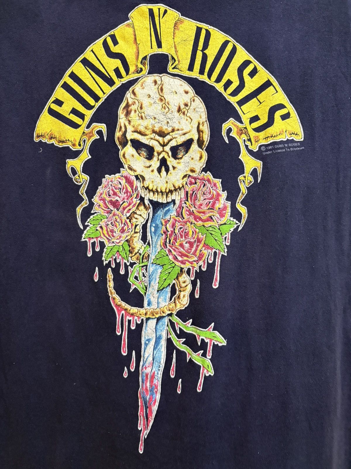 Band Tees Vintage 1991 Guns N Roses Band Here Today Gone To Hell Size US M / EU 48-50 / 2 - 5 Thumbnail