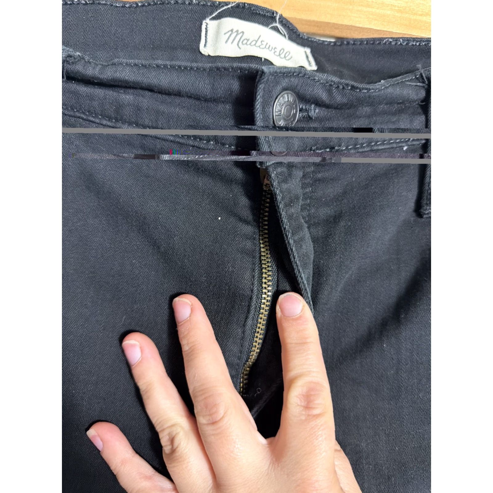 Madewell VINTAGE Madewell 9” High-rise Skinny Jeans Black Womens Size 36x29 Size 25" / US 0 / IT 36 - 6 Thumbnail
