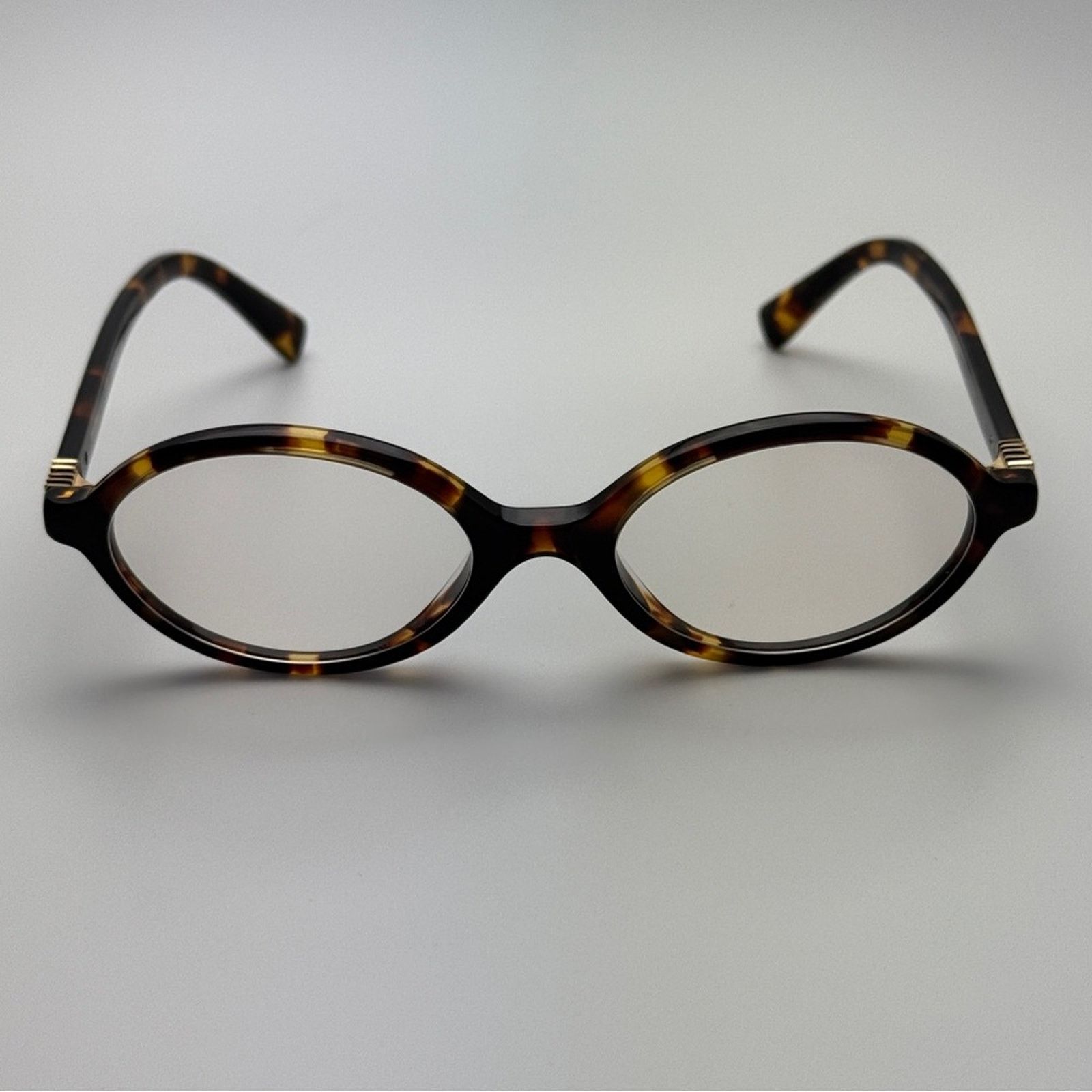 Miu Miu MIU MIU Eyeglasses MU04ZS VAU08N Havana/Clear Blue Light Size ONE SIZE - 2 Thumbnail