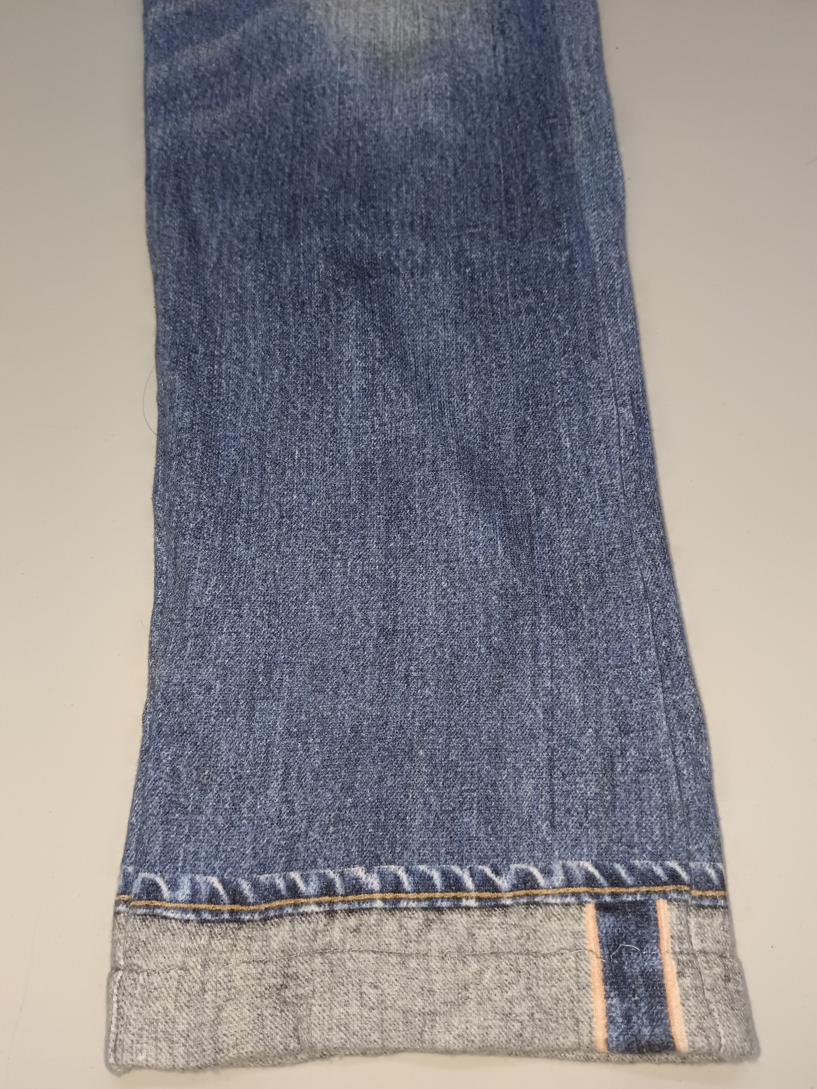 14th Addiction × Beams Plus × Le Grande Bleu (L.G.B.) Vintage Beams Japan Distressed Jeans Size US 31 - 4 Thumbnail