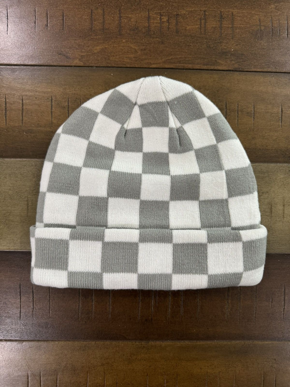 Fuck The Population FTP Checkered Logo Beanie White Size ONE SIZE - 2 Thumbnail