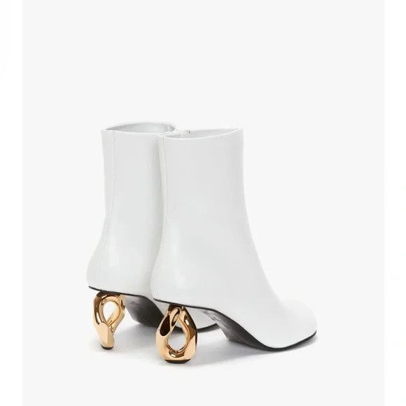 JW Anderson o1mle0325 Chain Ankle Boots in White Size US 6 / IT 36 - 2 Thumbnail
