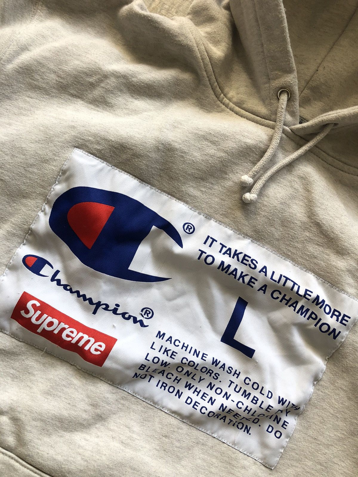 Champion × Supreme Supreme x Champion ash grey hoodie Size US L / EU 52-54 / 3 - 2 Thumbnail