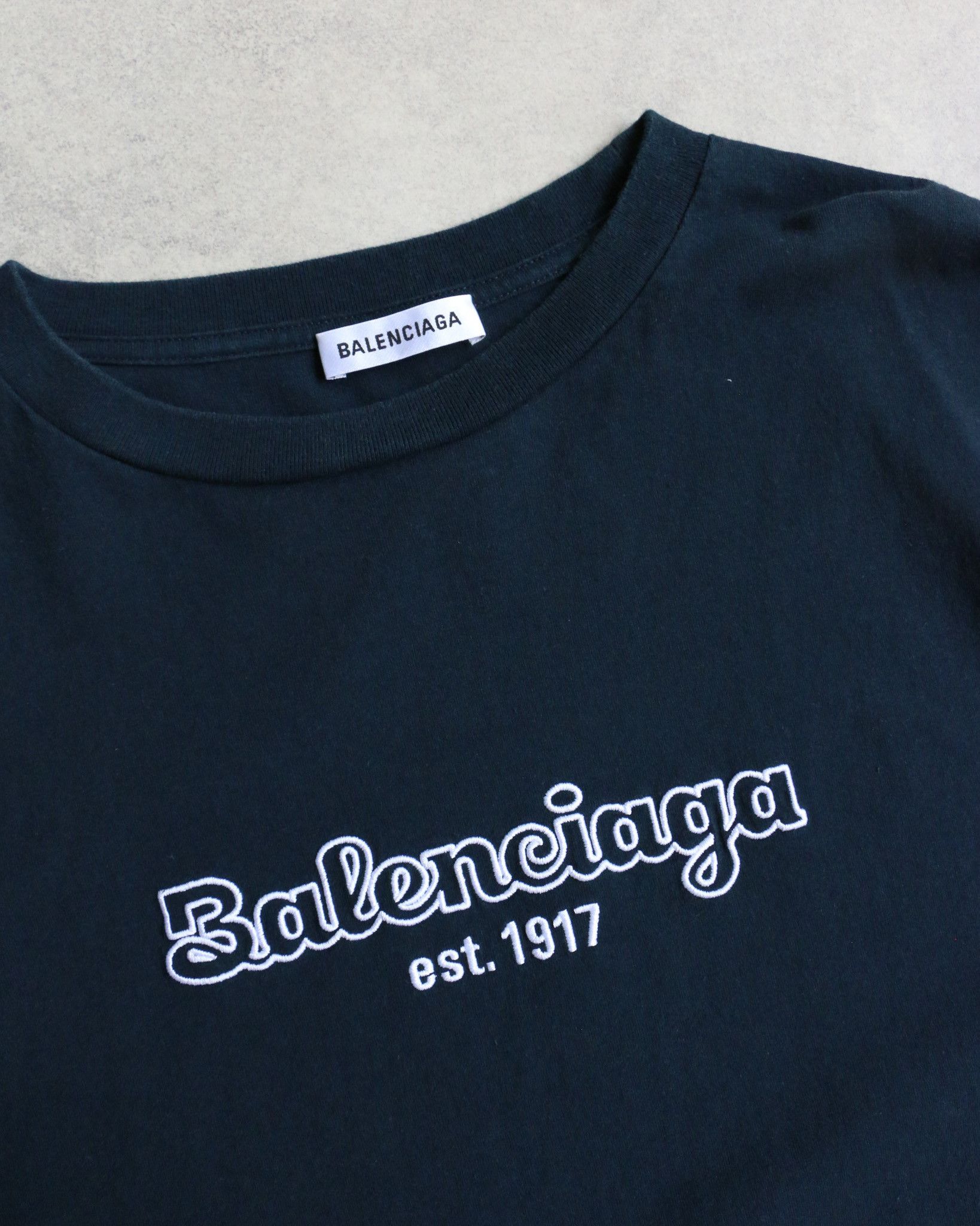 Balenciaga Balenciaga est. 1917 Tee Navy Size US S / EU 44-46 / 1 - 3 Thumbnail
