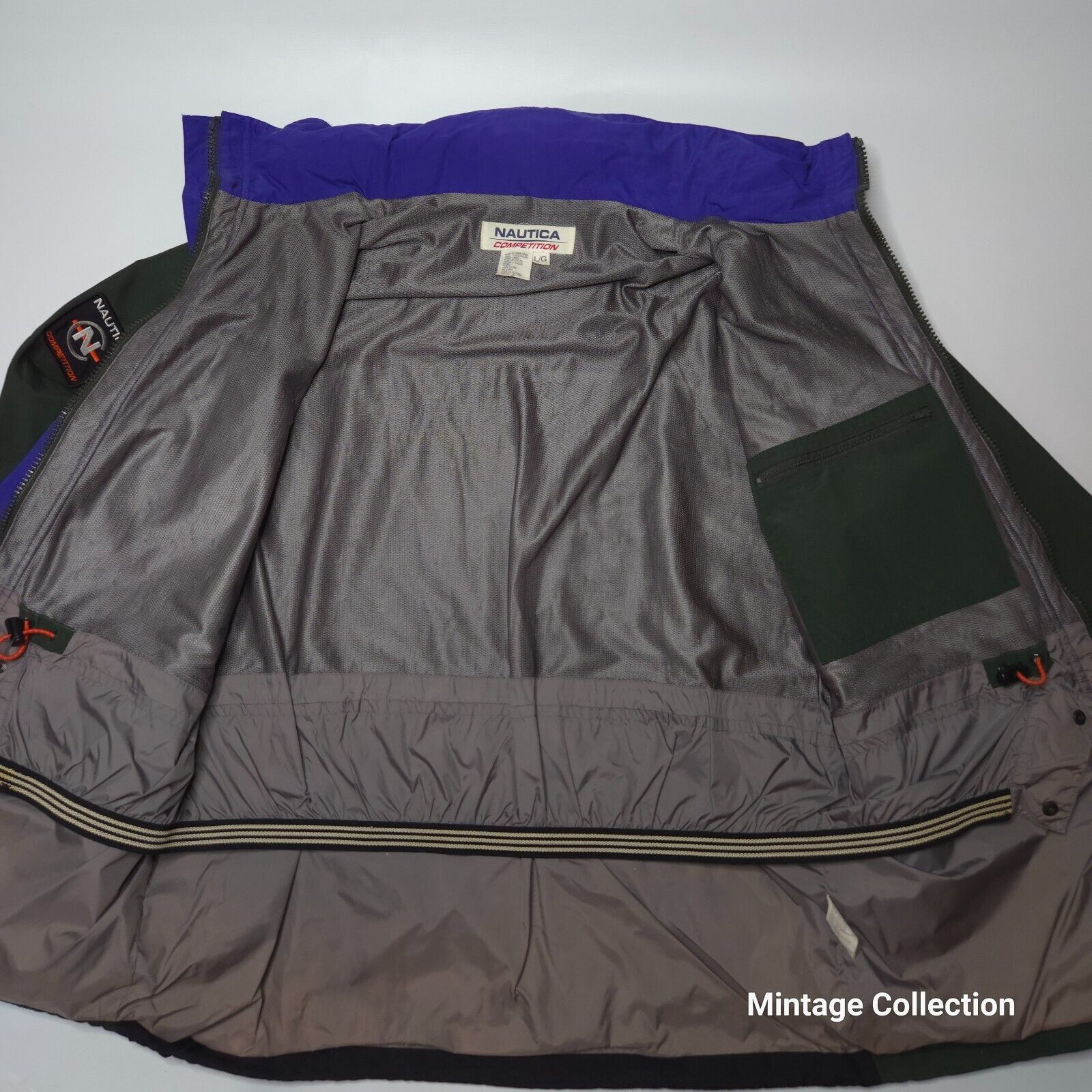 Nautica VINTAGE NAUTICA COMPETITION SNOW SKI FULL ZIP GREEN JACKET L Size US L / EU 52-54 / 3 - 8 Thumbnail