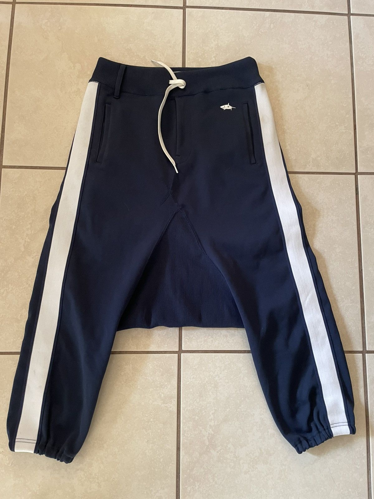 Fumito Ganryu Ganryu drop-crotch Sarouel track pants Size US 31 - 1 Thumbnail