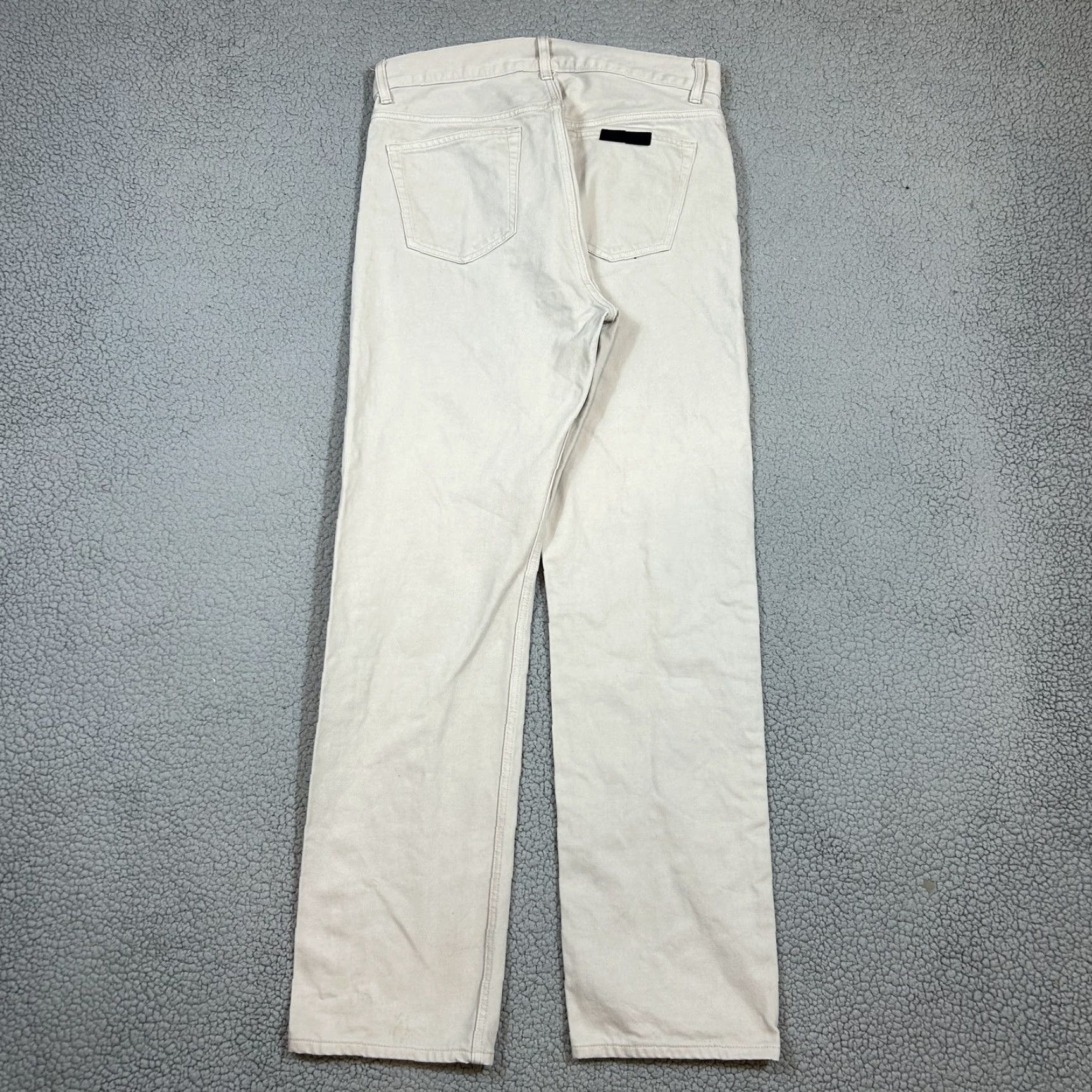 Fear of God Fear of God Jeans Beige Button Fly 31 Straight Men Cotton Denim Pants 5-Pocket Mid Rise Vintage? No Size US 31 - 6 Thumbnail