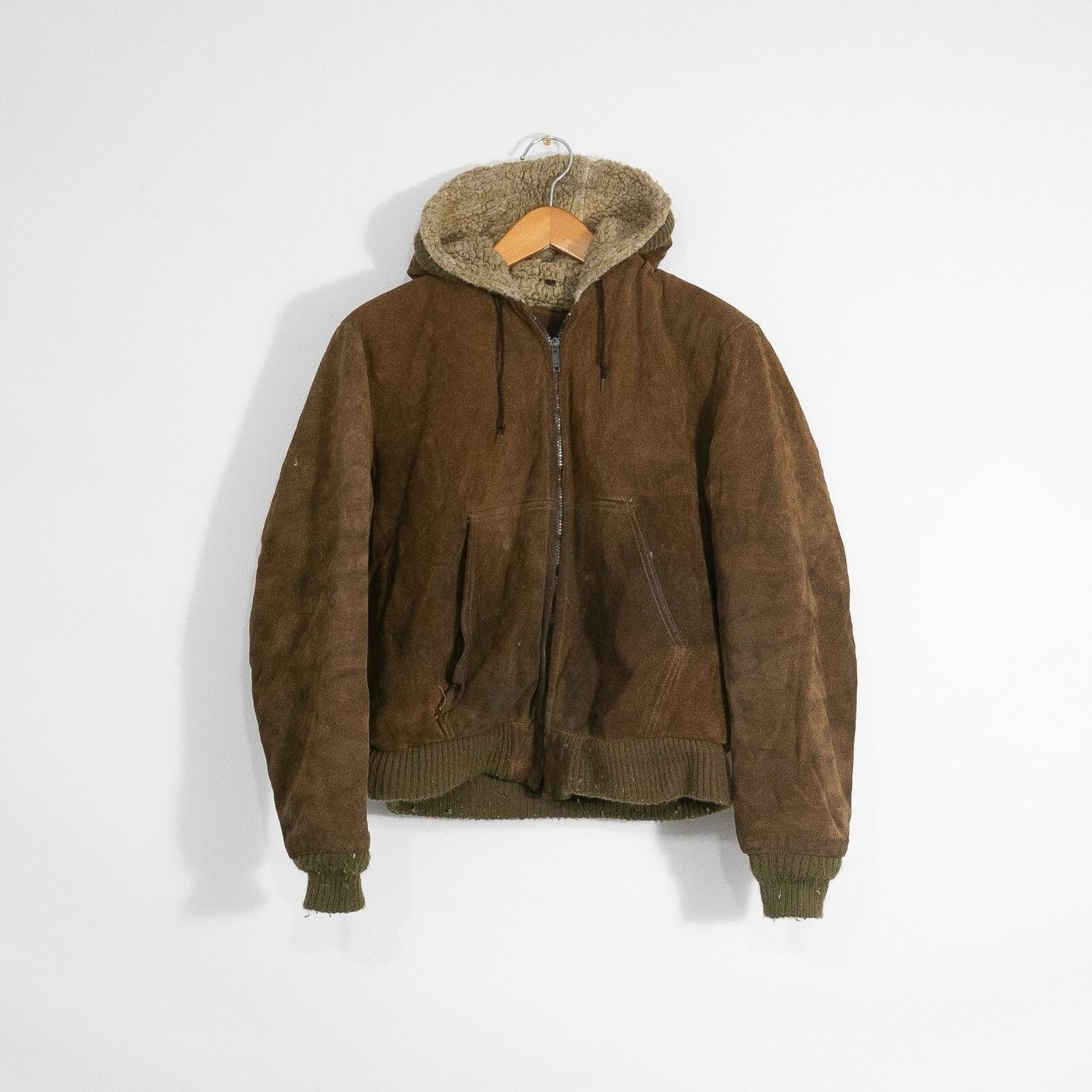 Cooper × Vintage Vintage Cooper Rough Out Suede Sherpa Jacket 40 - Distressed Size US M / EU 48-50 / 2 - 1 Thumbnail