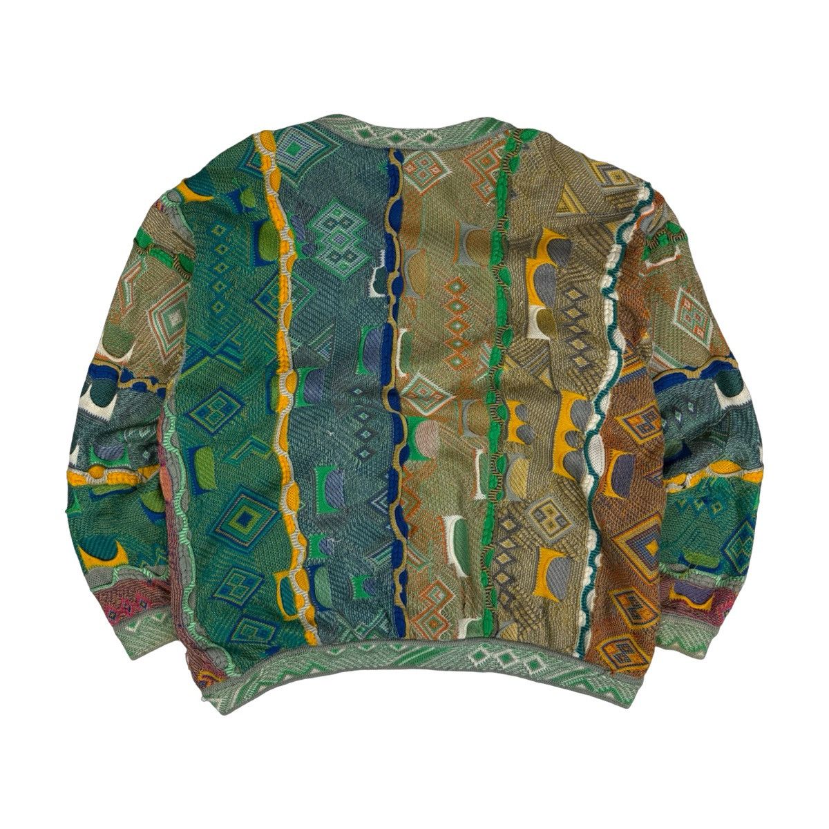 Vintage Coogi 3D Cardigan Knit Sweatshirt