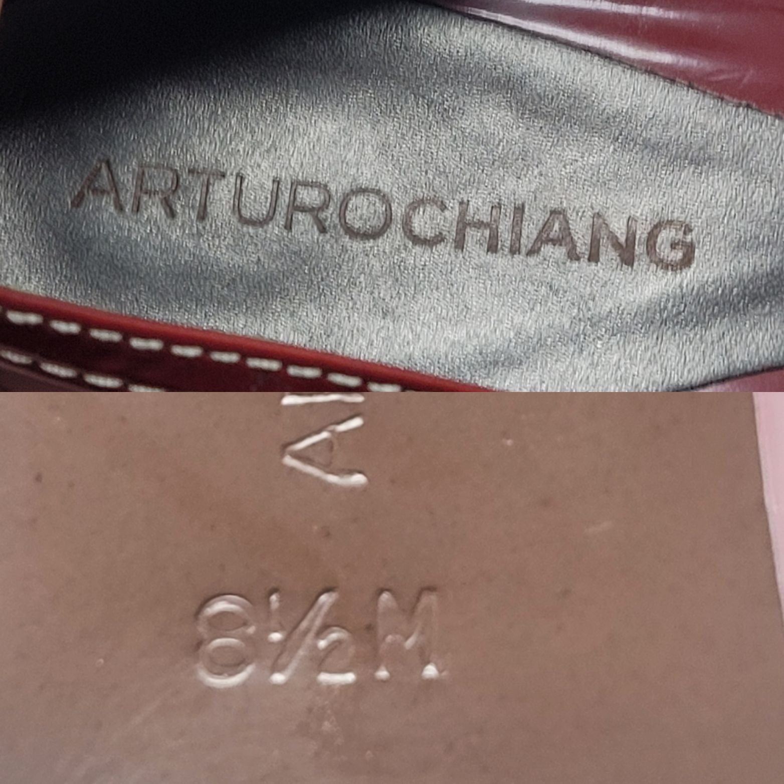 Vintage Arturo Chiang Womens Red Patent Leather Heel Loafer 8.5 Chai Size US 8.5 / IT 38.5 - 3 Thumbnail