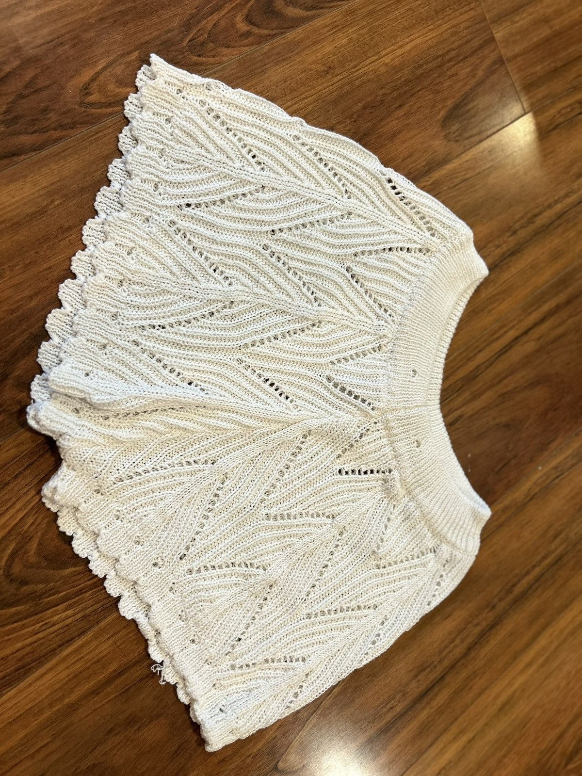 Shein White Knot Beachy Quality Shorts (Brand New) Size 32" / US 10 / IT 46 - 2 Thumbnail