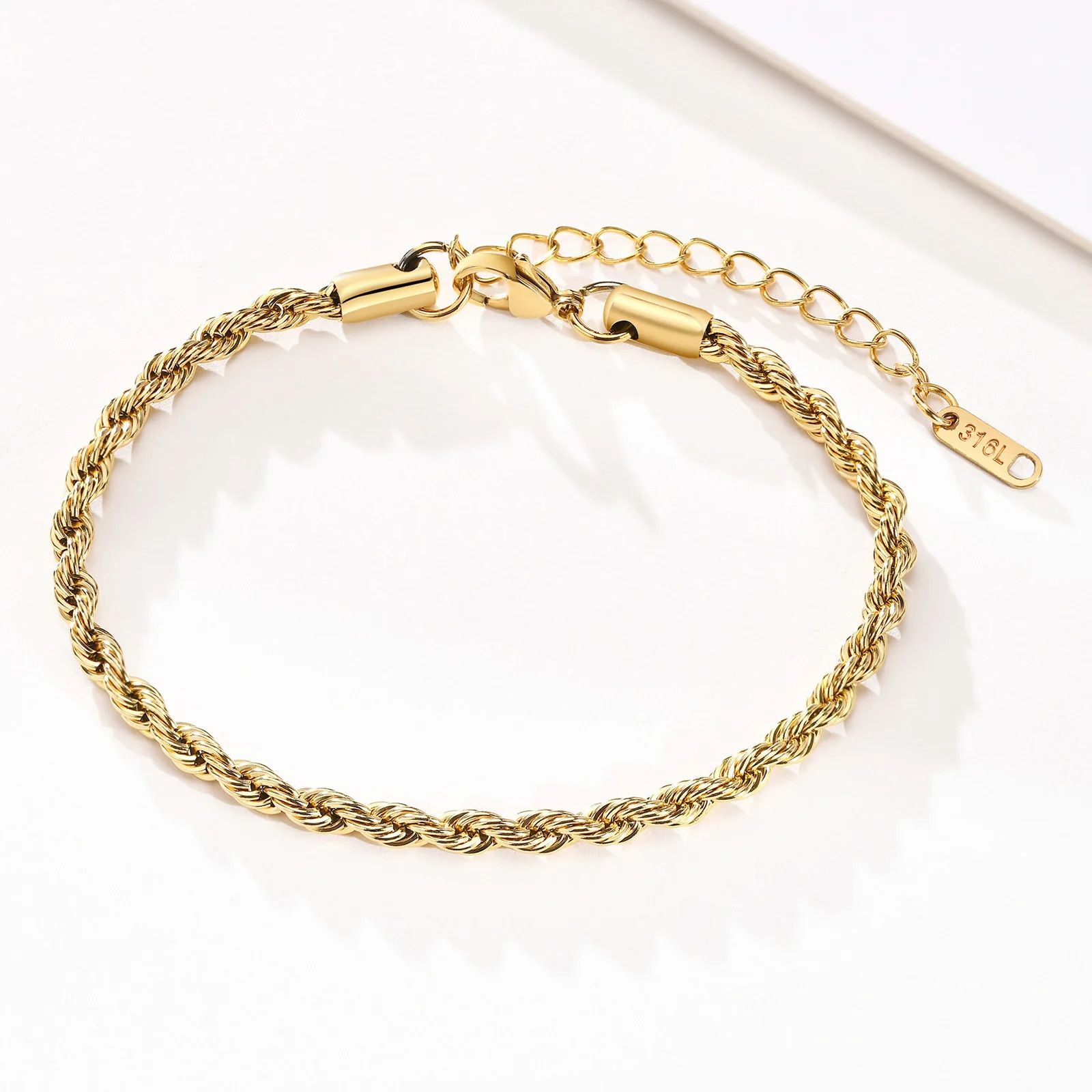 Other 3MM Stainless Steel Rope Bracelets Size ONE SIZE - 4 Thumbnail