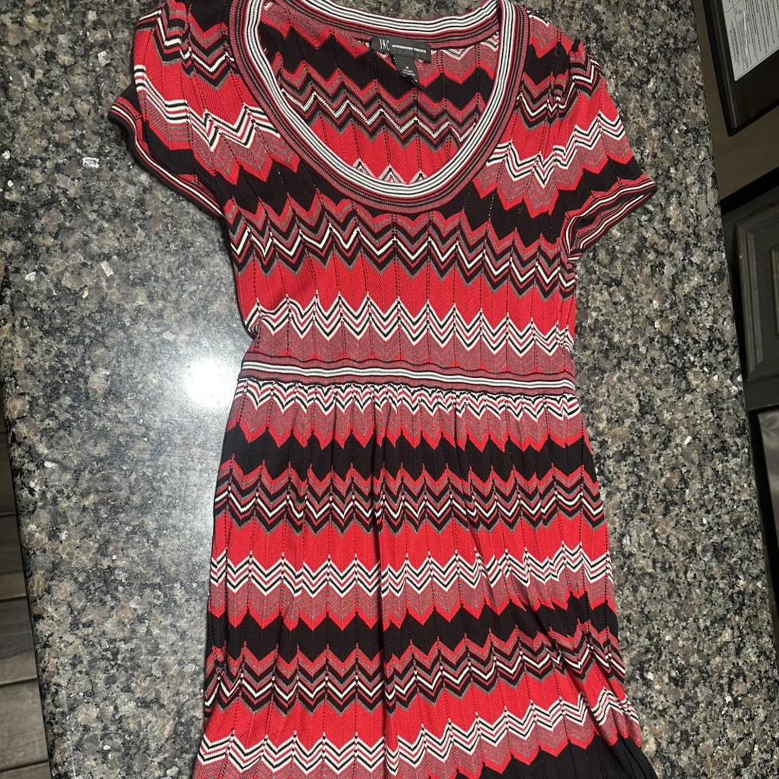Other Red and black chevron pattern dress #chevronpattern Size M / US 6-8 / IT 42-44 - 1 Thumbnail