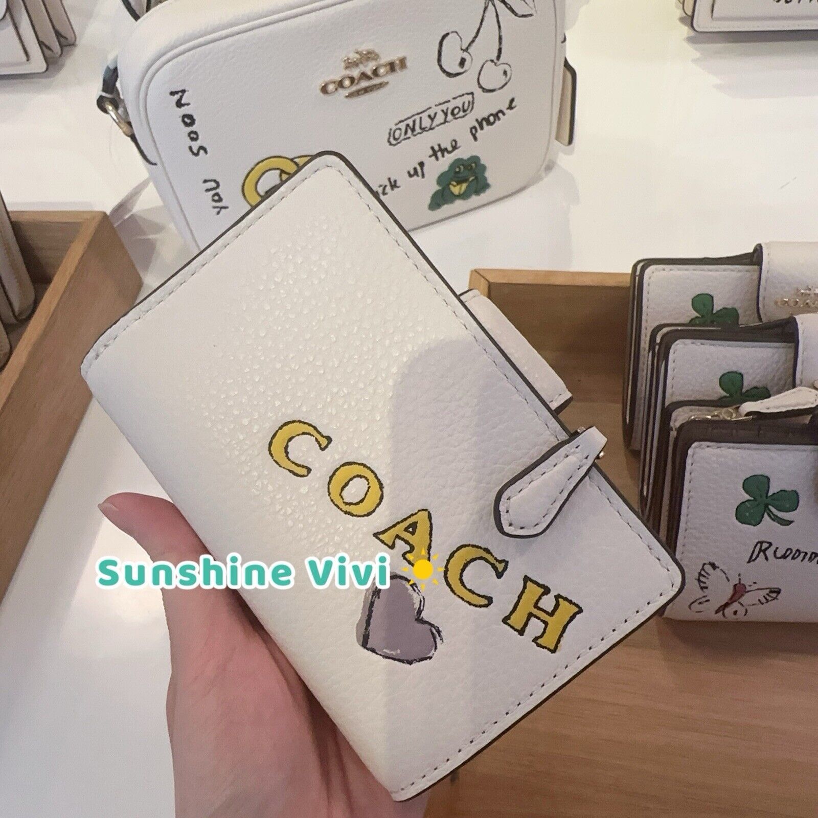 Coach NWT Coach Medium Corner Zip Wallet With Sketch Print CAO94 Size ONE SIZE - 4 Thumbnail