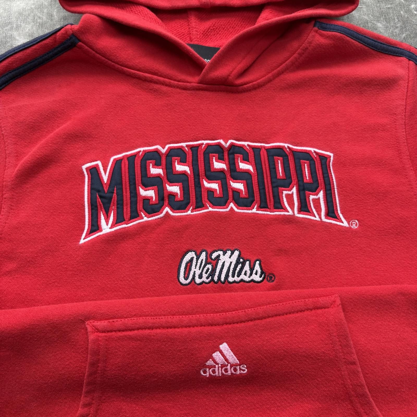 Adidas Vintage Y2K Adidas Ole Miss University Of Mississippi Hoodie Size US XS / EU 42 / 0 - 2 Thumbnail