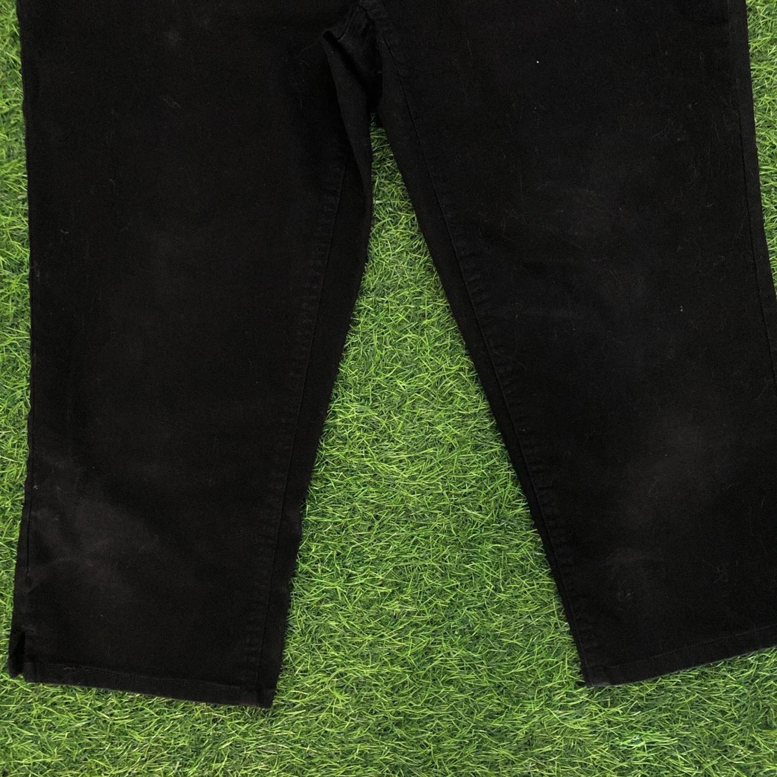 Other Women's Black Est 1946 Denim Capri Pants Size 32" / US 10 / IT 46 - 3 Thumbnail