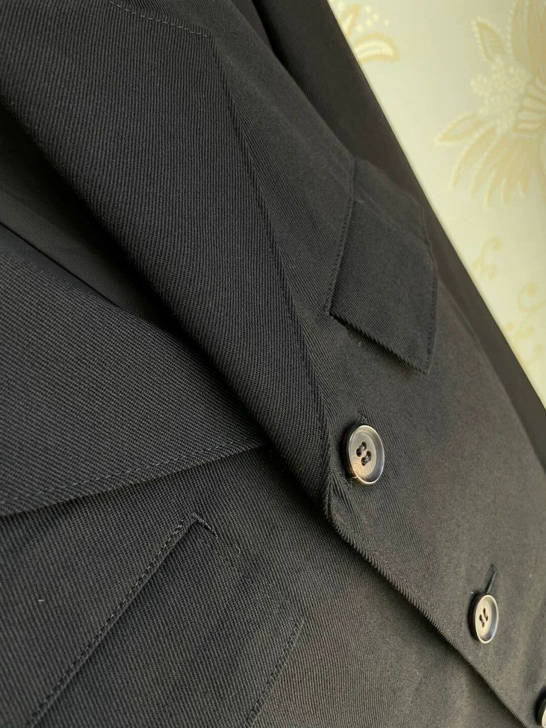 Yohji Yamamoto Yohji Yamamoto size s Four-pocket black blazer 2504-Nextar Size 38S - 4 Thumbnail
