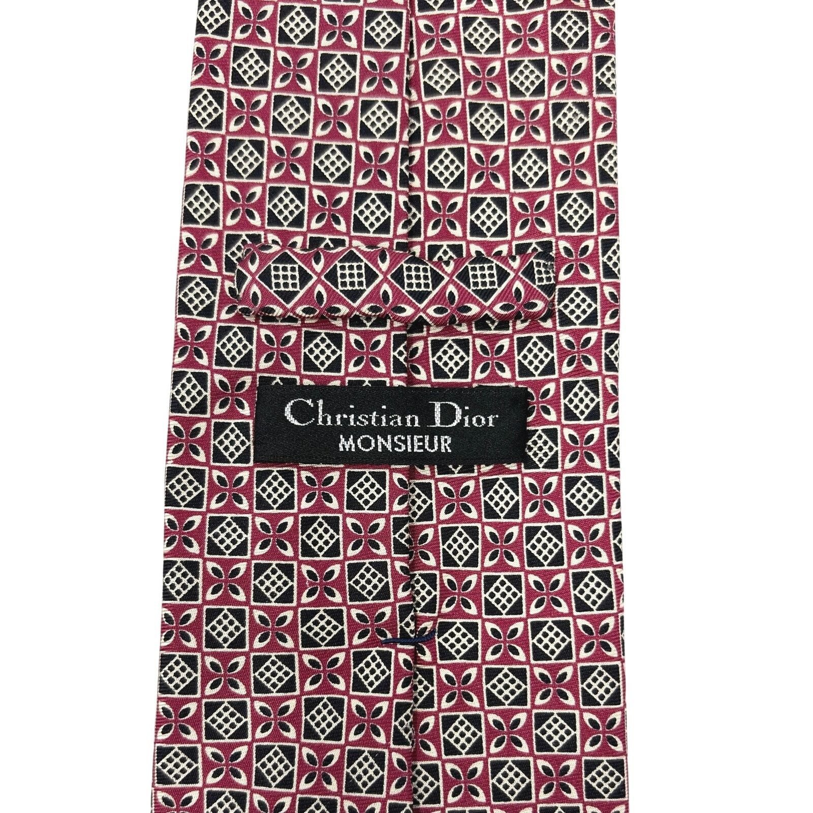 Christian Dior Monsieur Christian Dior Abstract Pattern Tie Size ONE SIZE - 4 Thumbnail