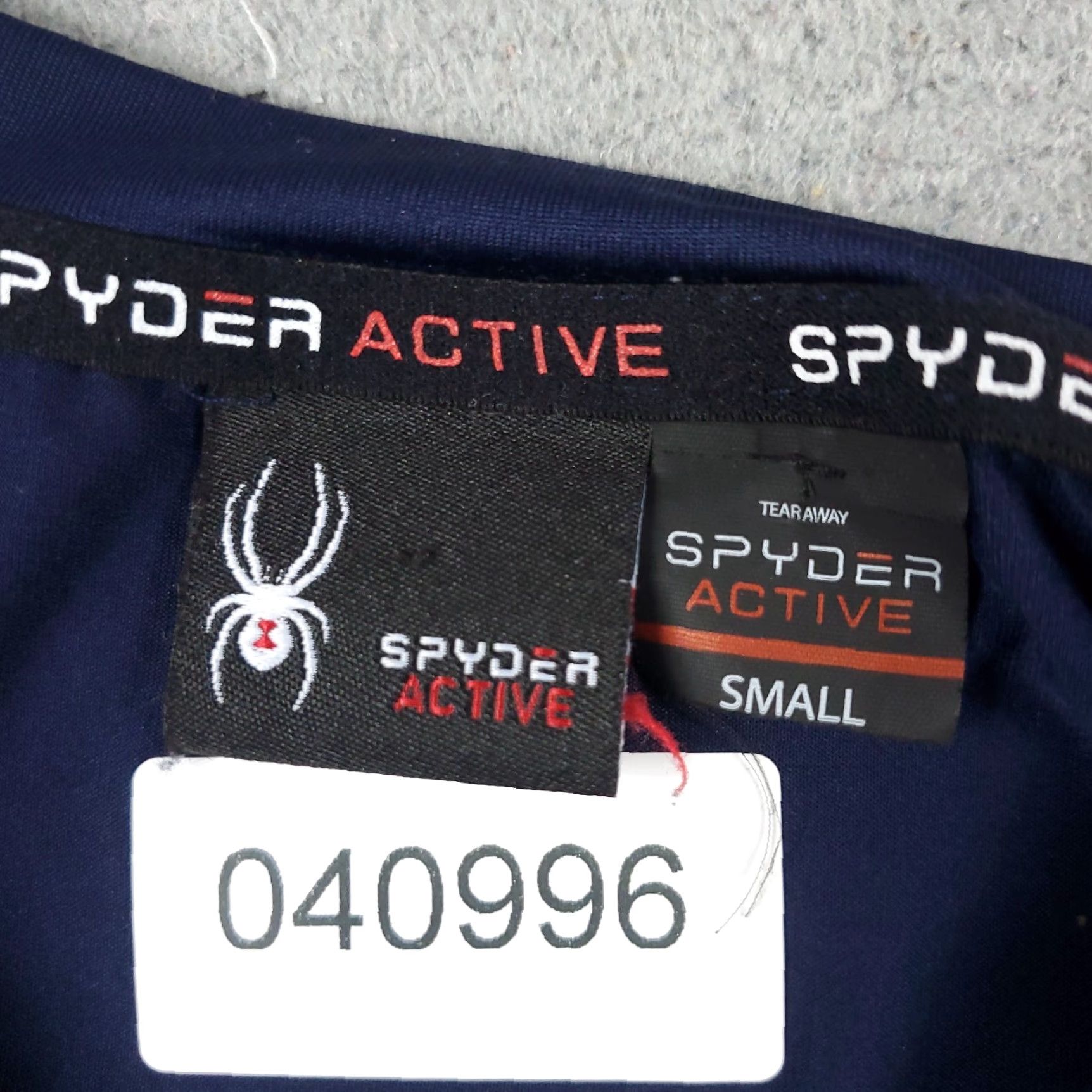 Spyder Spyder Mens T Shirt Blue Size S Pullover Long Sleeve Crew Neck Activewear Logo Zip Solid Pattern Size US S / EU 44-46 / 1 - 8 Thumbnail
