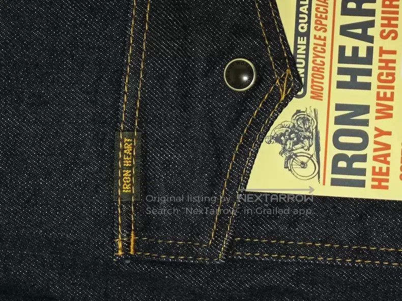 Iron Heart Iron Heart Denim indigo natural plant-dyed western shirt Size US XL / EU 56 / 4 - 5 Thumbnail